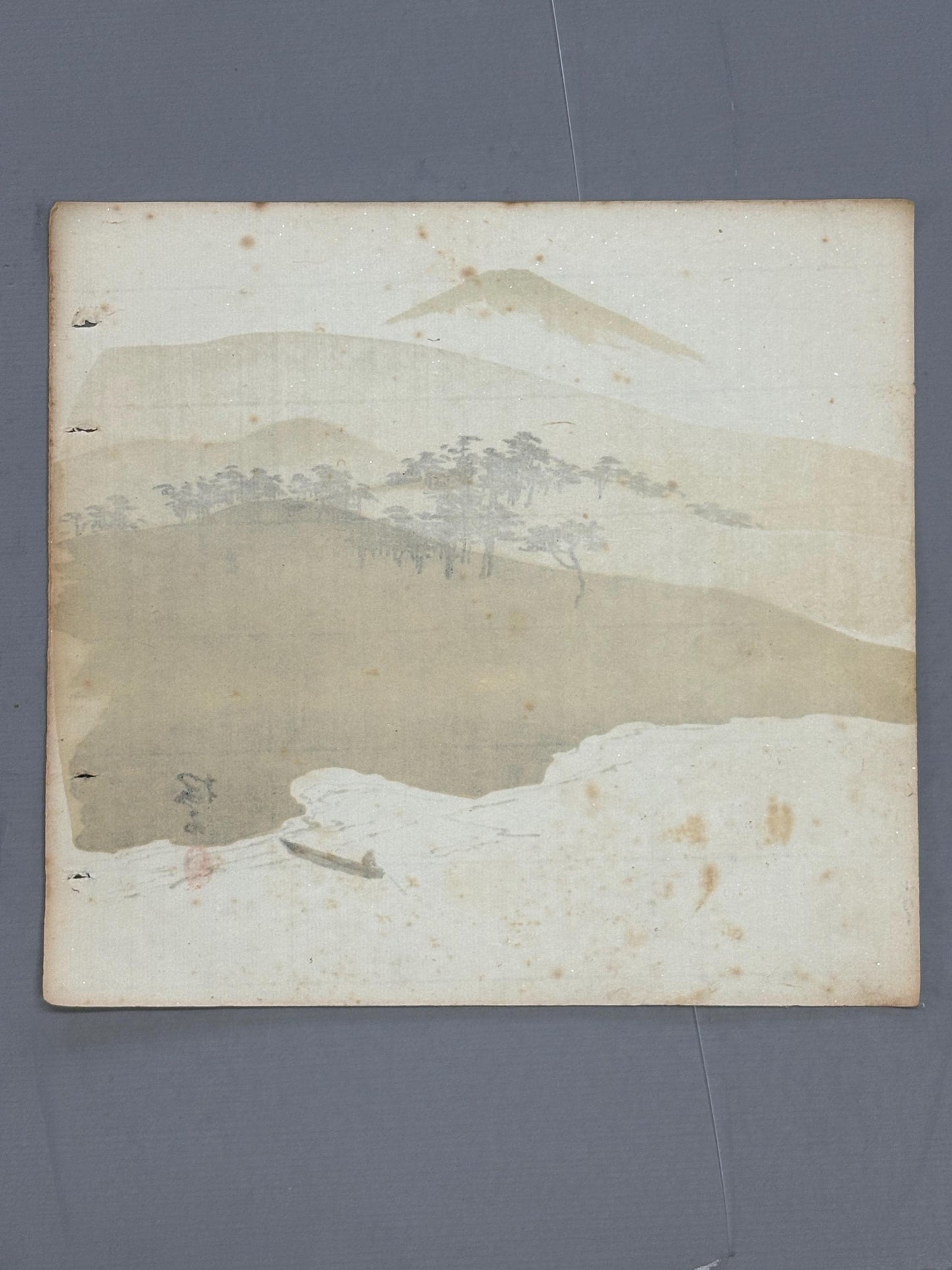 Japanese antique design, lithographic print, around a hundred years ago.