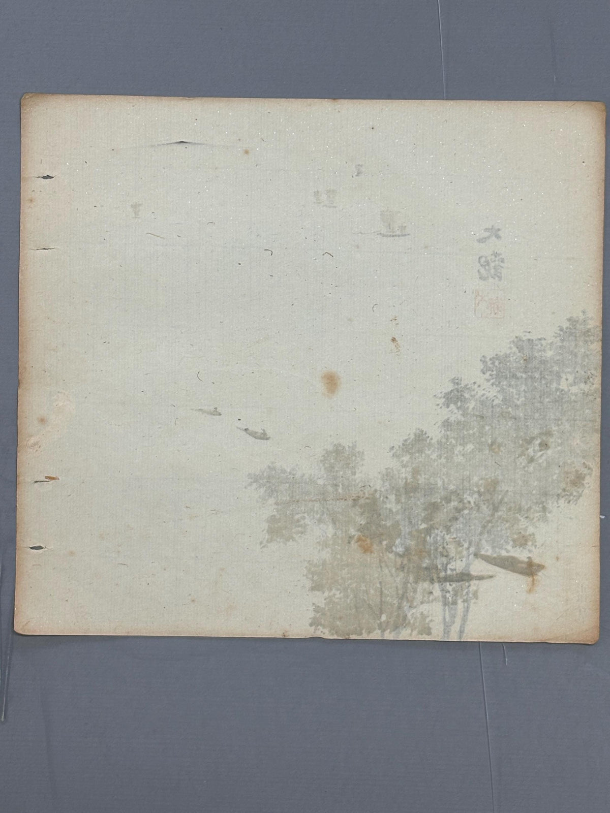 Japanese antique design, lithographic print, c1900, Yokoyama Taikan.