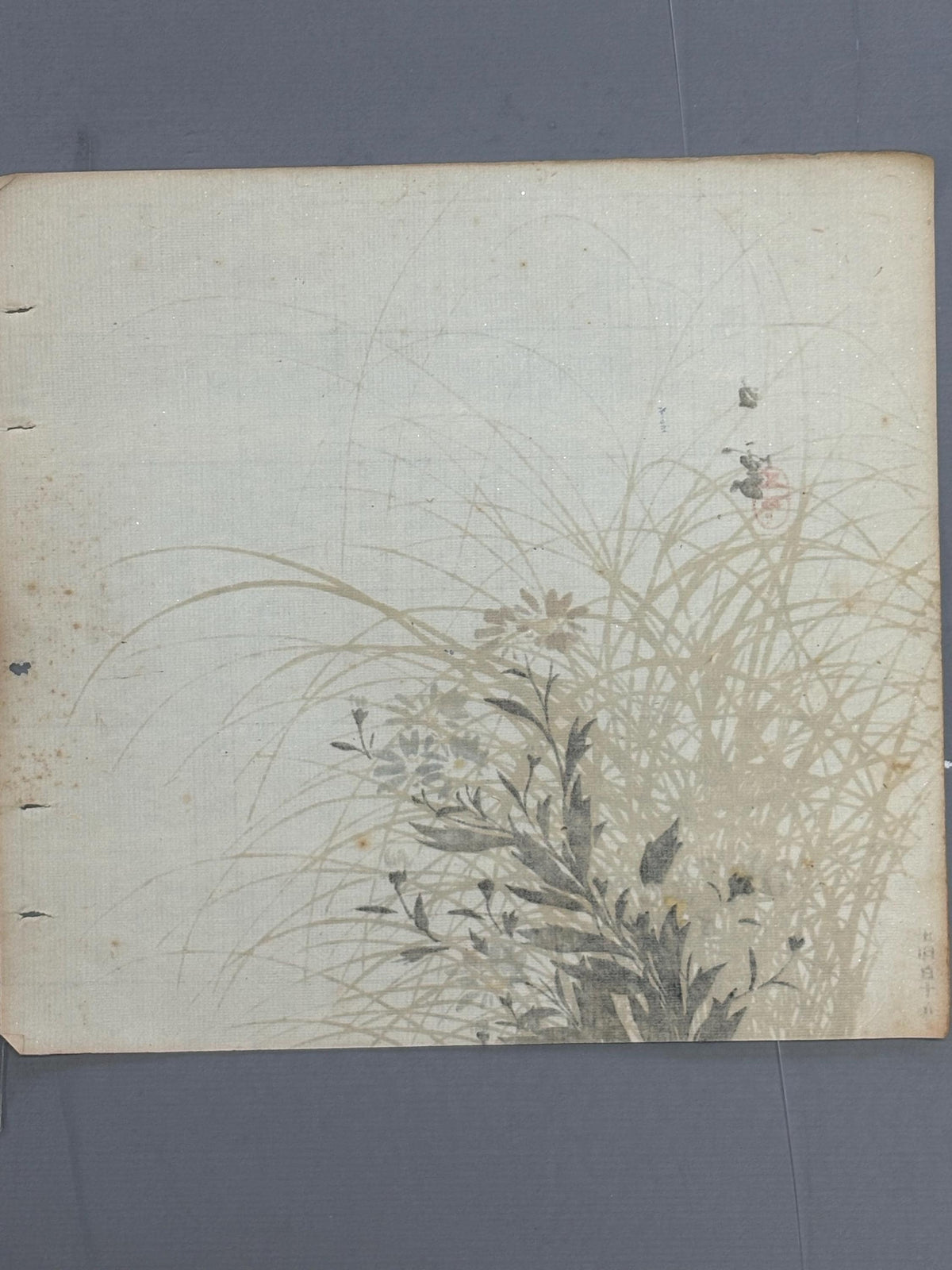 Japanese antique design, lithographic print, c1900, Nishimura Goun.