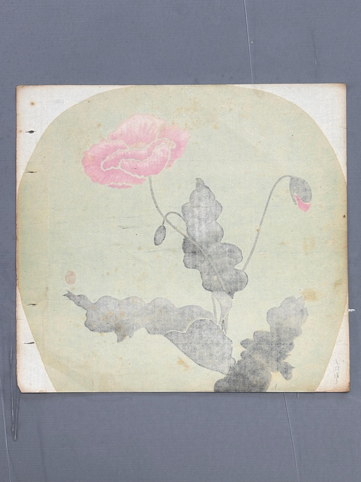Japanese antique design, lithographic print, around a hundred years ago.