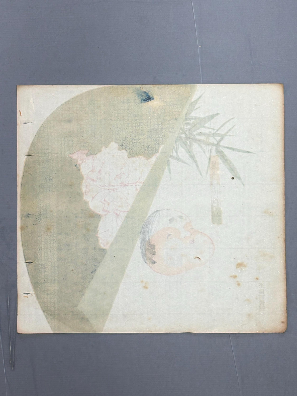 Japanese antique design, lithographic print, around a hundred years ago.