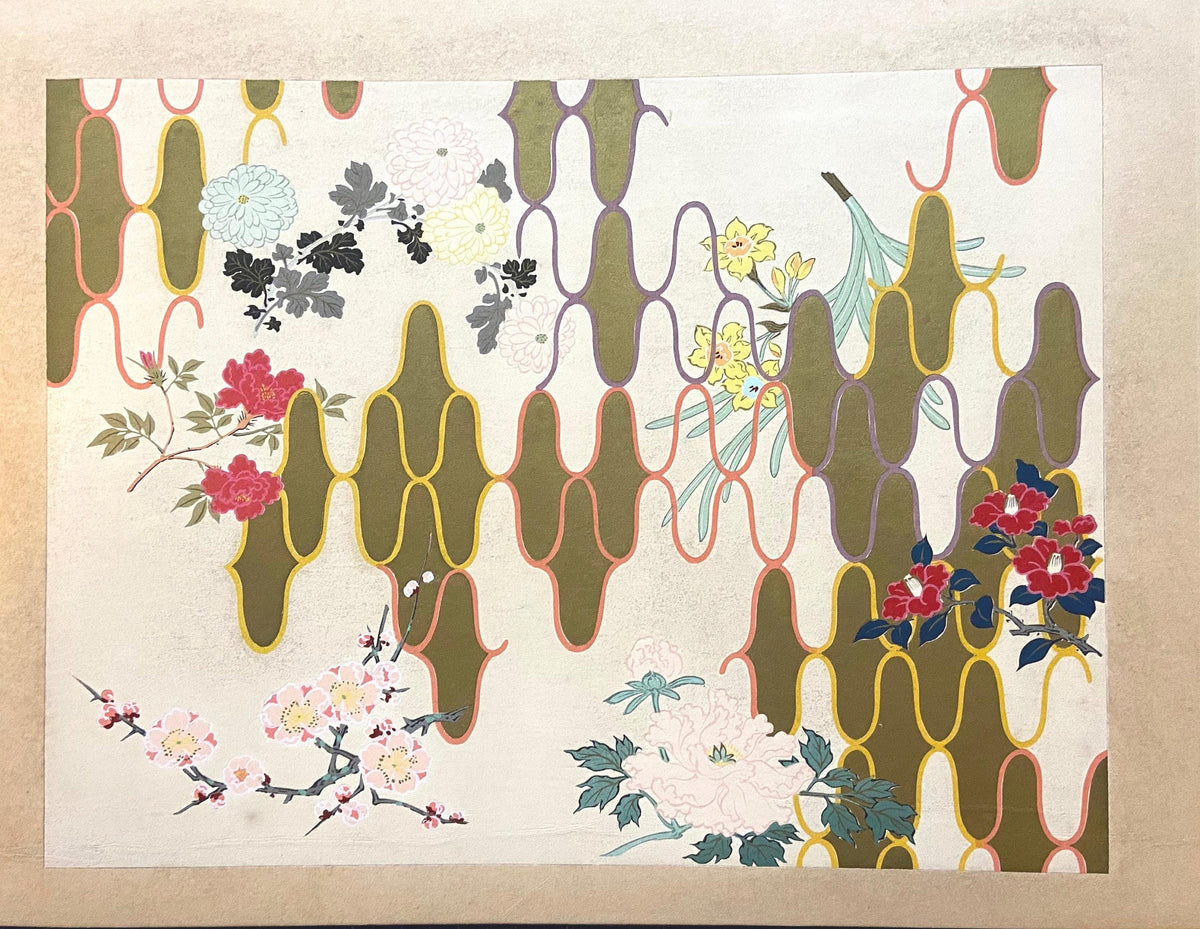 Japanese woodblock print, 1936, Arashino Shusui, Kano, The essential pictures of Kano School.