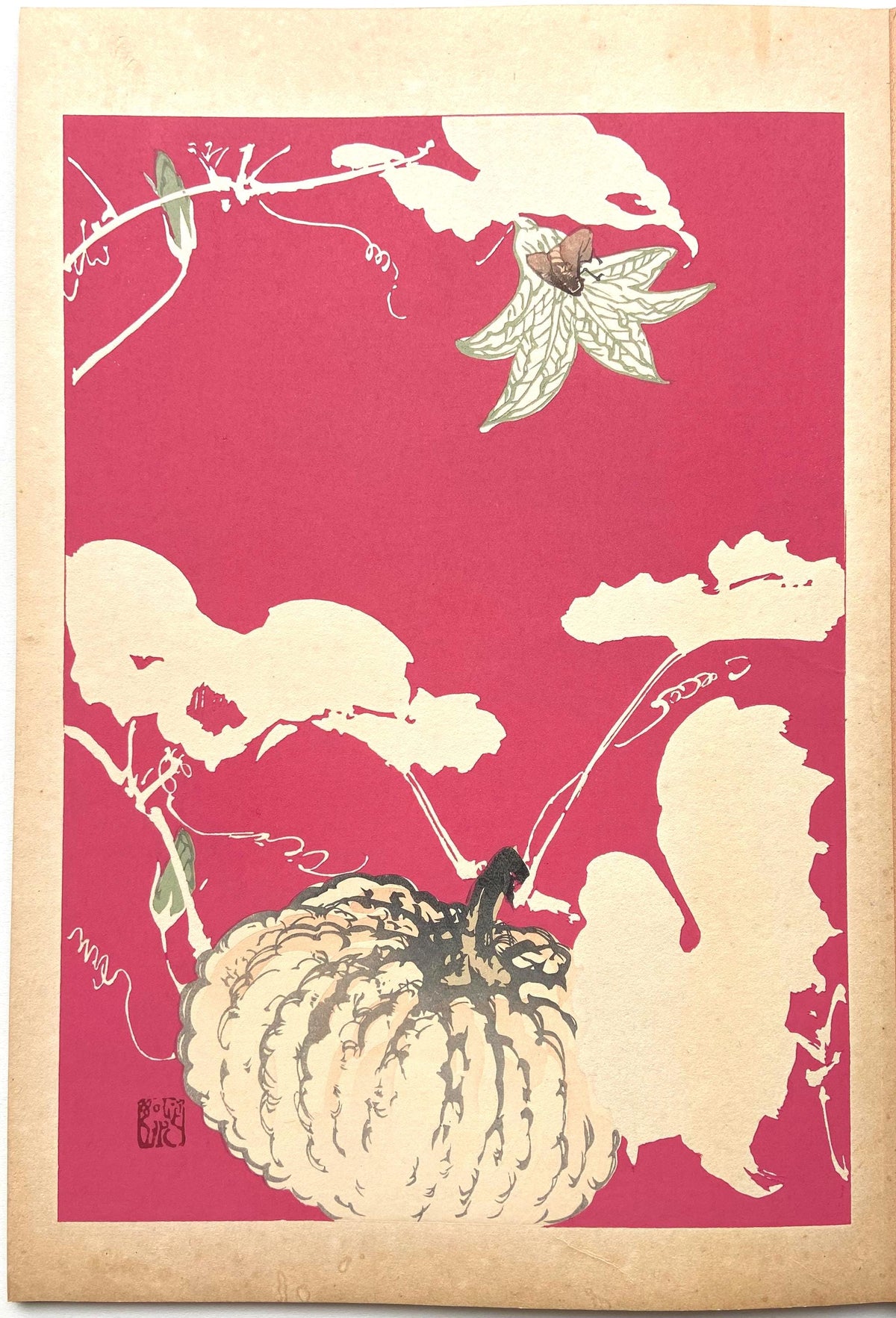 Japanese design, antique, woodcut print, 1934, Honda Bansui, "Tansai-Gafu".