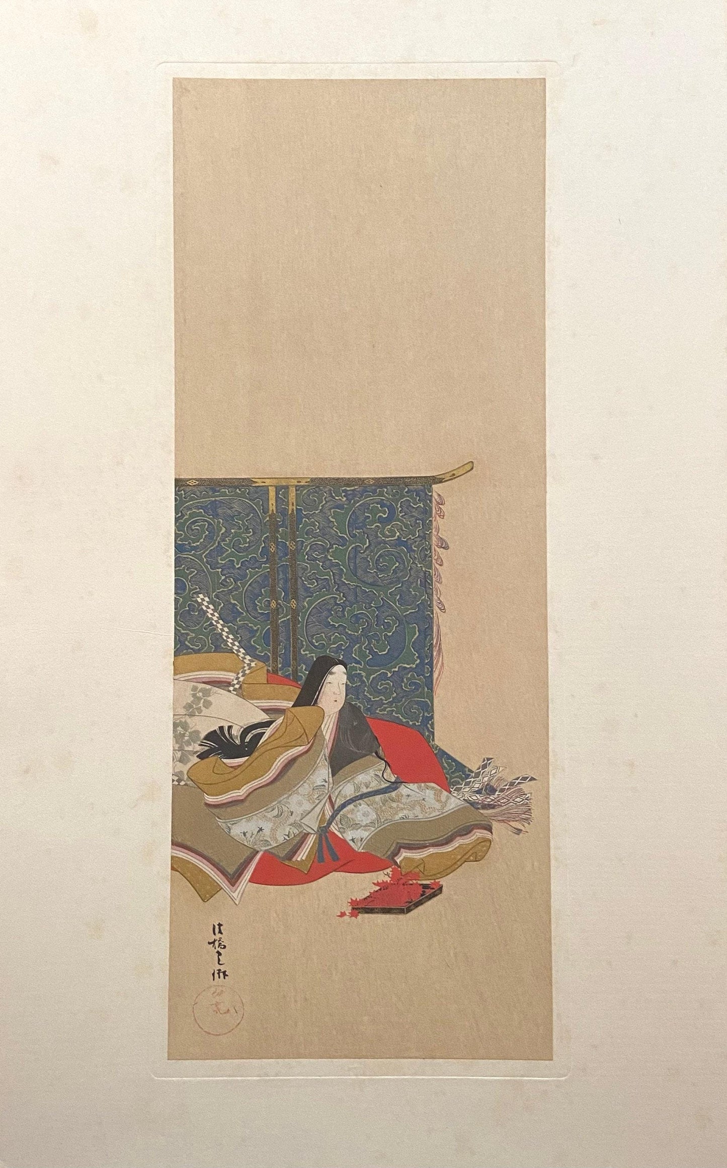 Japanese woodblock print, 1915, Ogata Korin, AKIKONOMUCHUGU