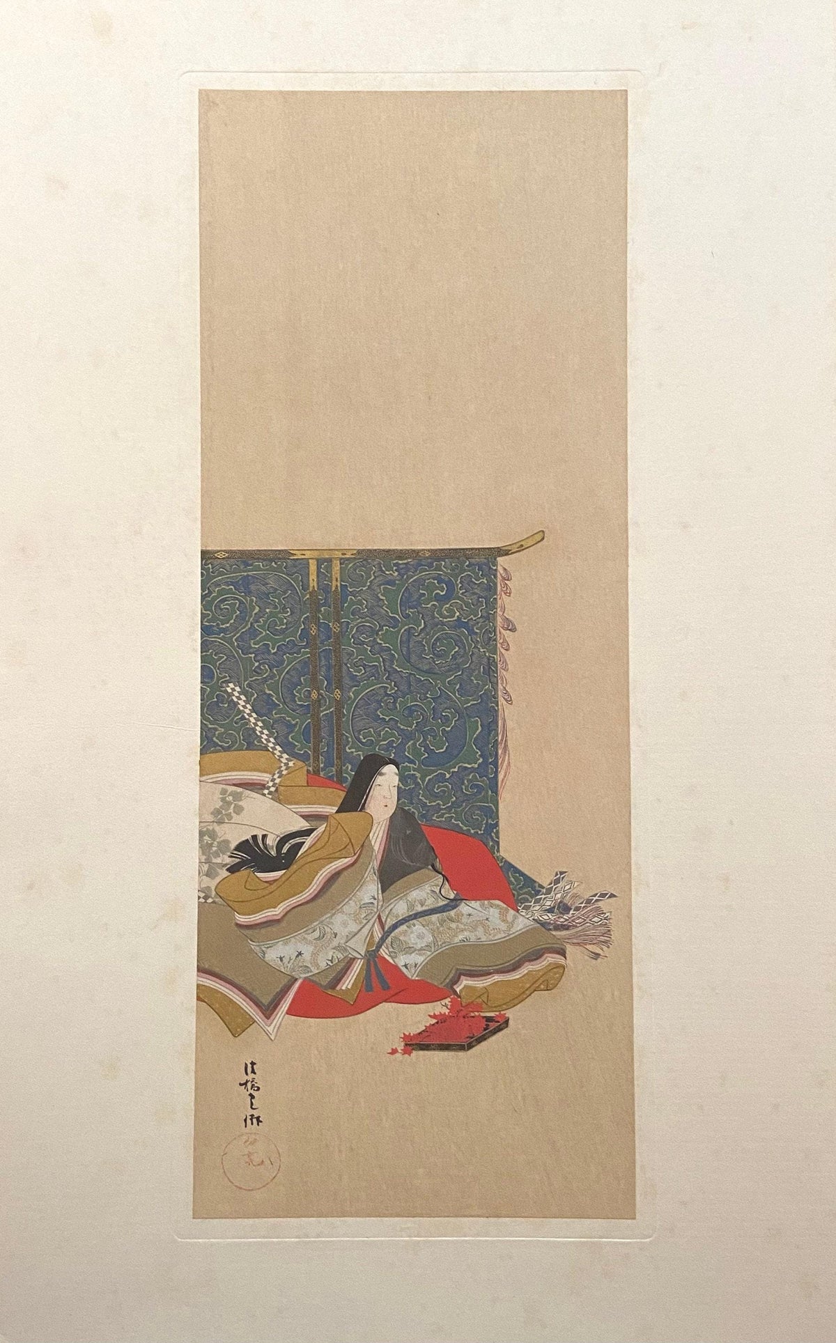 Japanese woodblock print, 1915, Ogata Korin, AKIKONOMUCHUGU