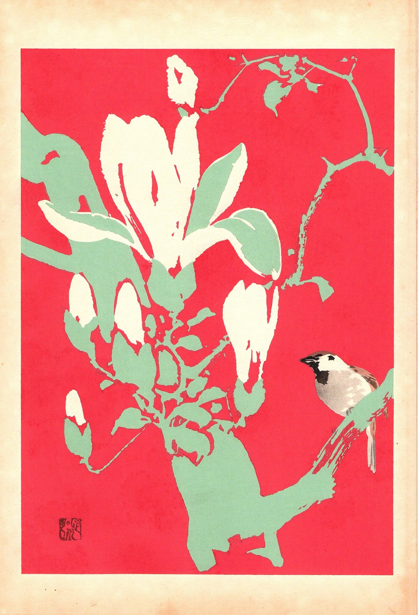 Japanese design, 1934, Honda Bansui, "Tansai-Gafu"., woodcut print.
