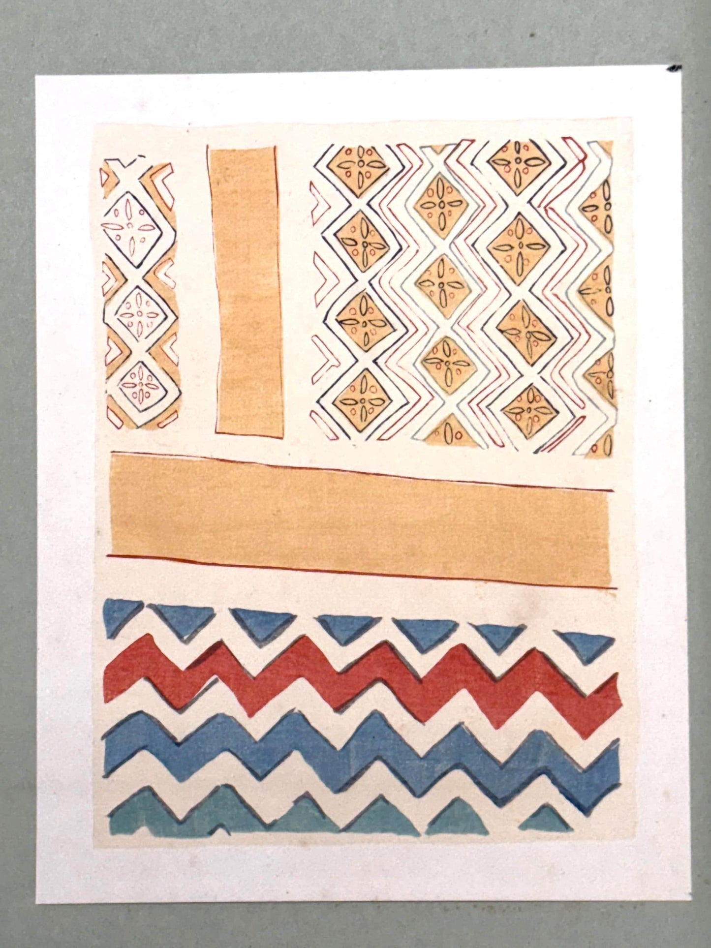 Japanese antique woodblock print, Design, 1929, Modern Egyptian style 15