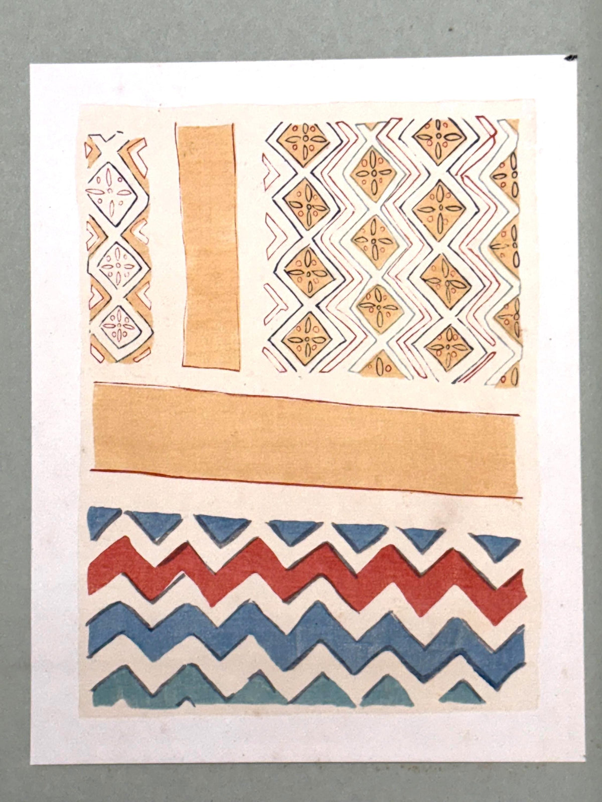 Japanese antique woodblock print, Design, 1929, Modern Egyptian style 15