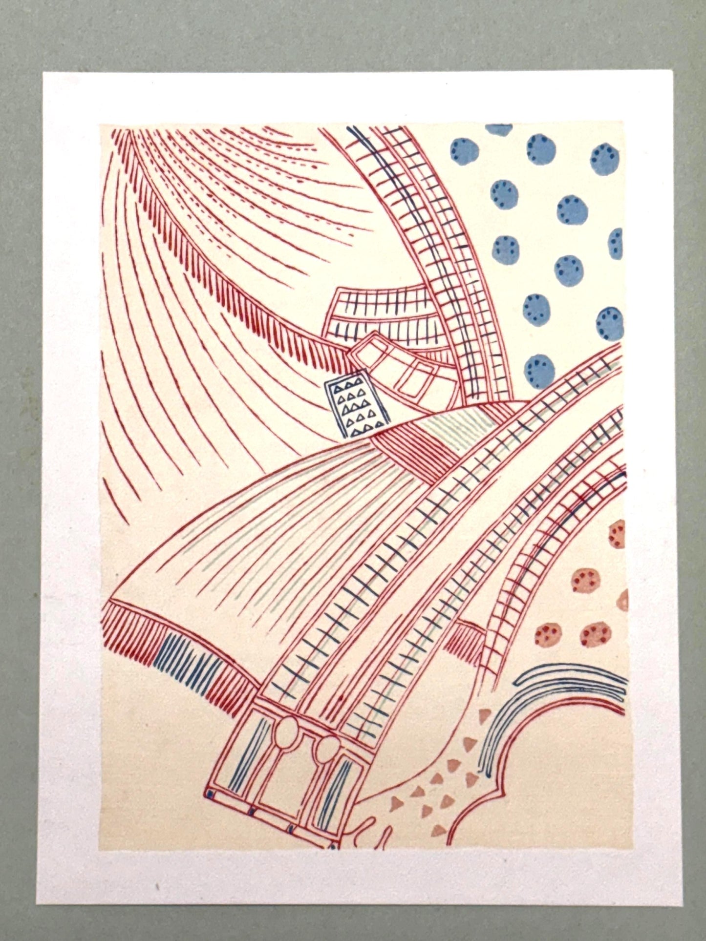 Japanese antique woodblock print, Design, 1929, Modern Egyptian style 13