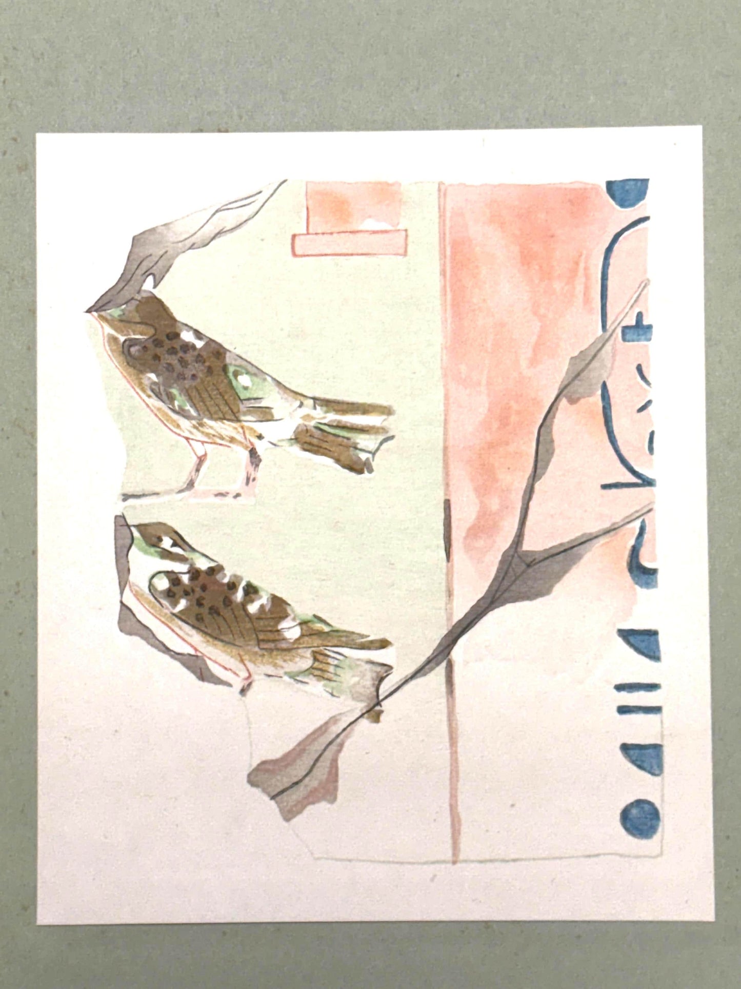 Japanese antique woodblock print, Design, 1929, Modern Egyptian style 12