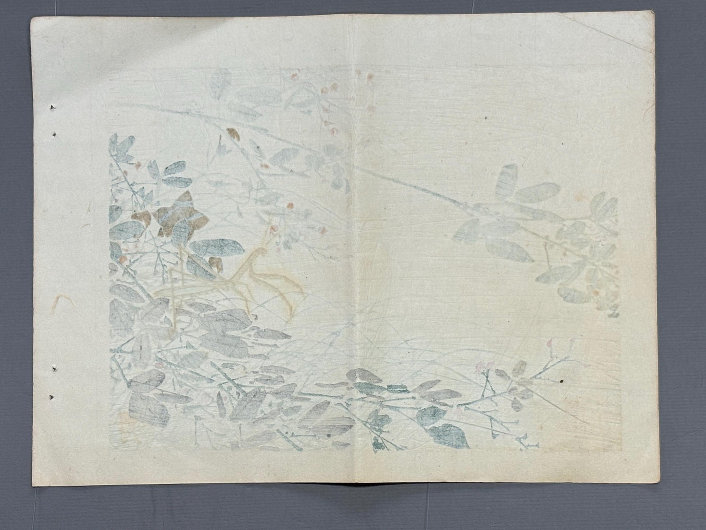 1913, Japanese Woodblock print, Ichimi Renjo, "Autumn Melancholy in the Countryside".