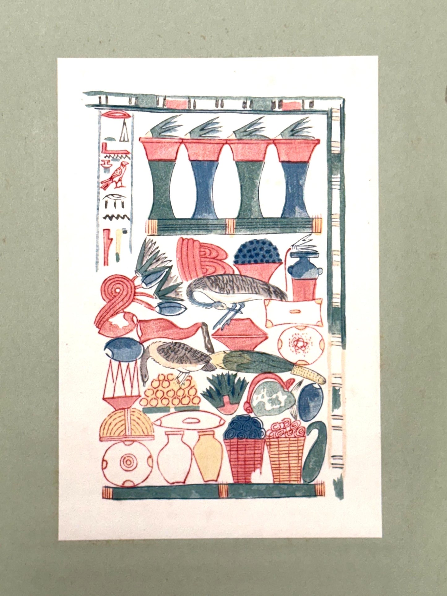 Japanese antique woodblock print, Design, 1929, Modern Egyptian style 8