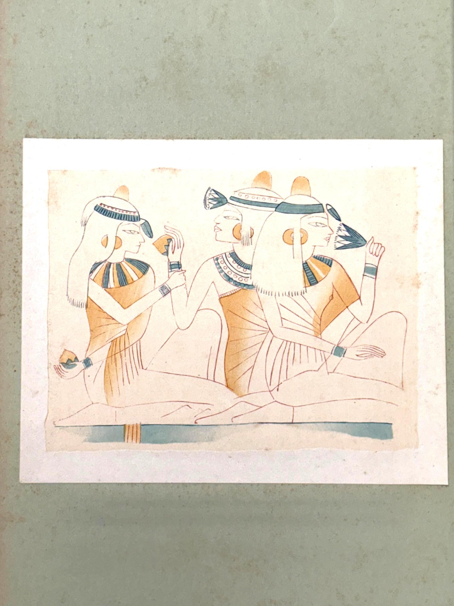 Japanese antique woodblock print, Design, 1929, Modern Egyptian style 5