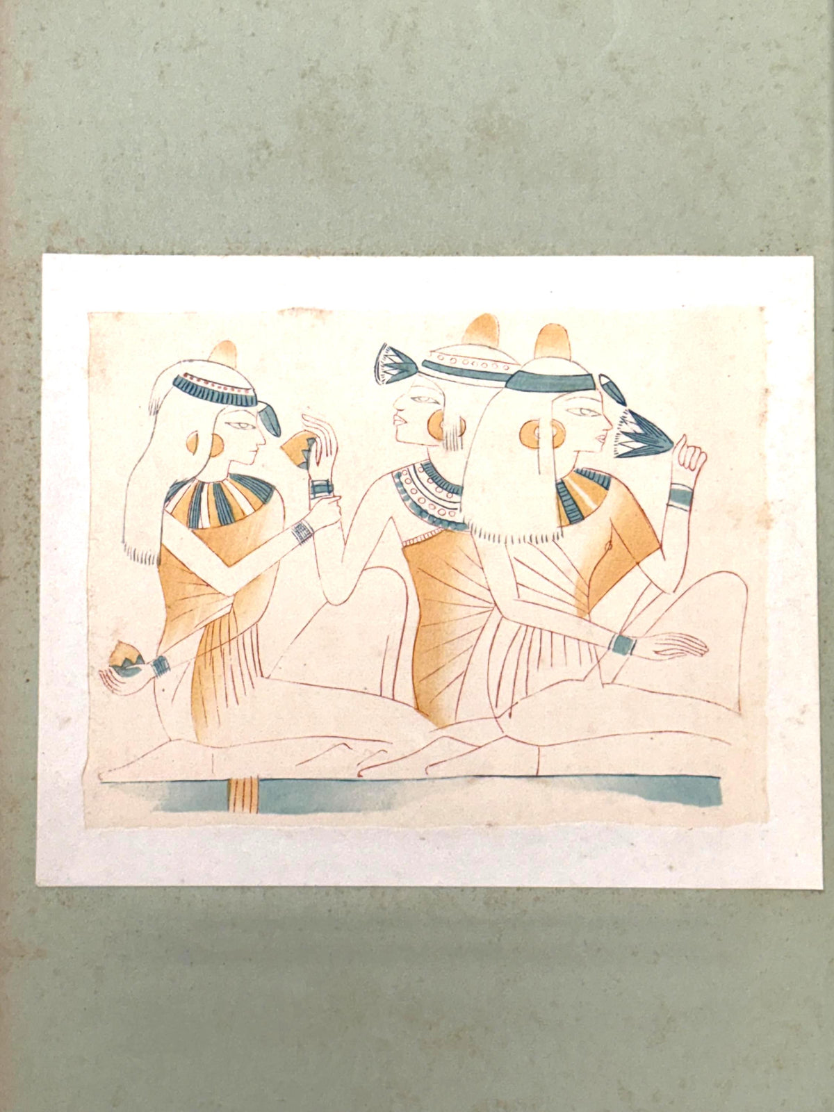Japanese antique woodblock print, Design, 1929, Modern Egyptian style 5