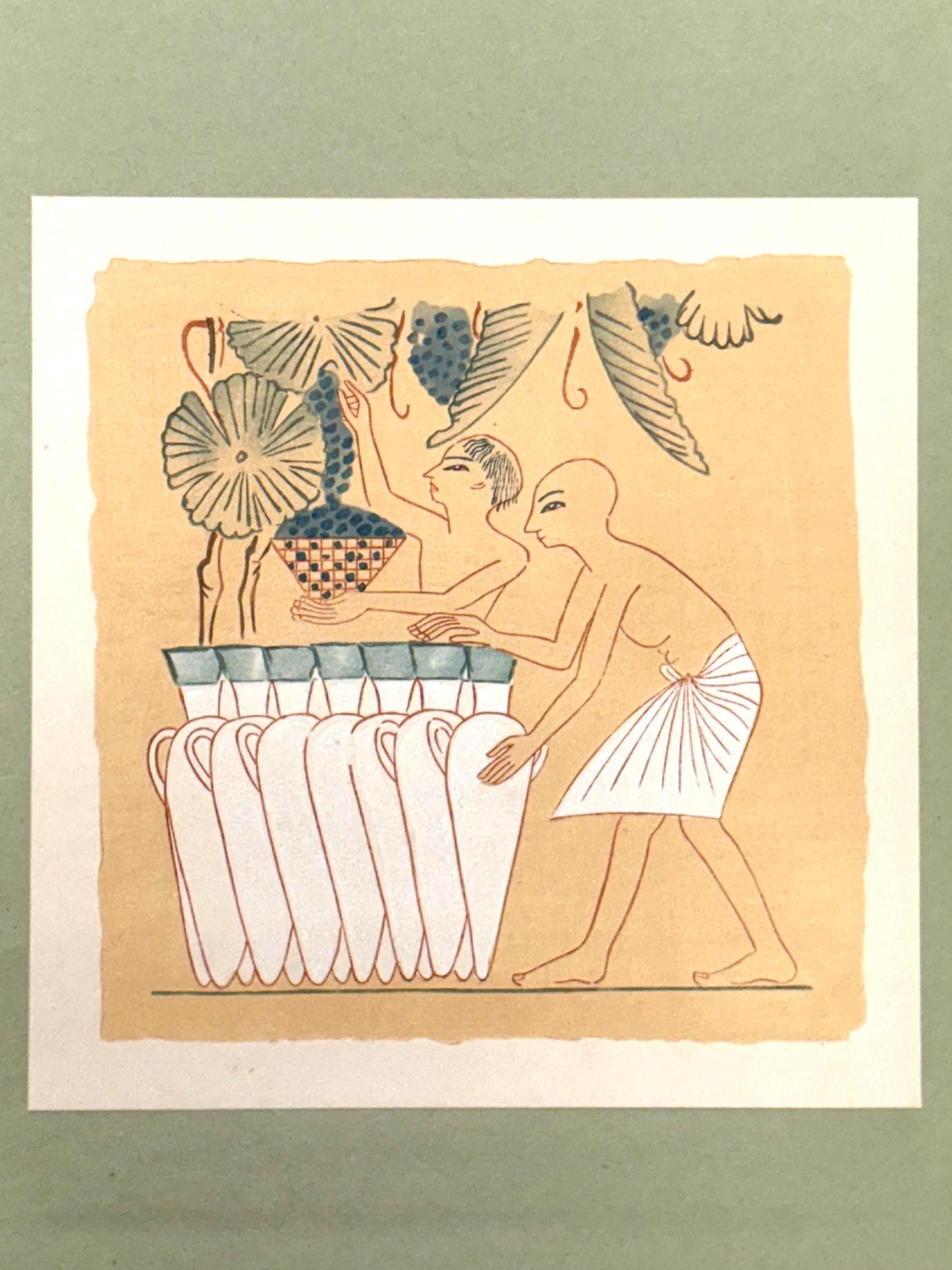 Japanese antique woodblock print, Design, 1929, Modern Egyptian style 3