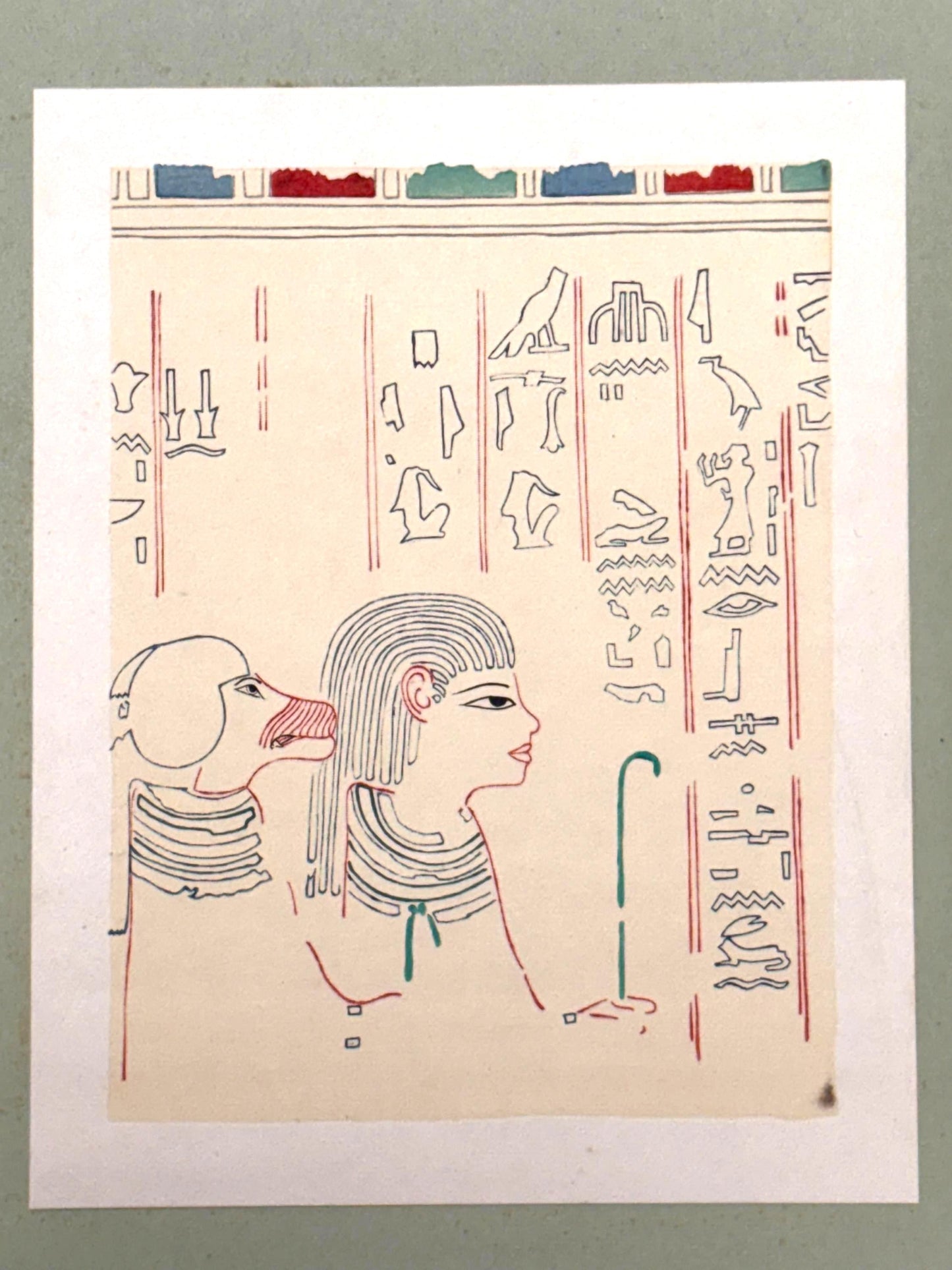 Japanese antique woodblock print, Design, 1929, Modern Egyptian style 2