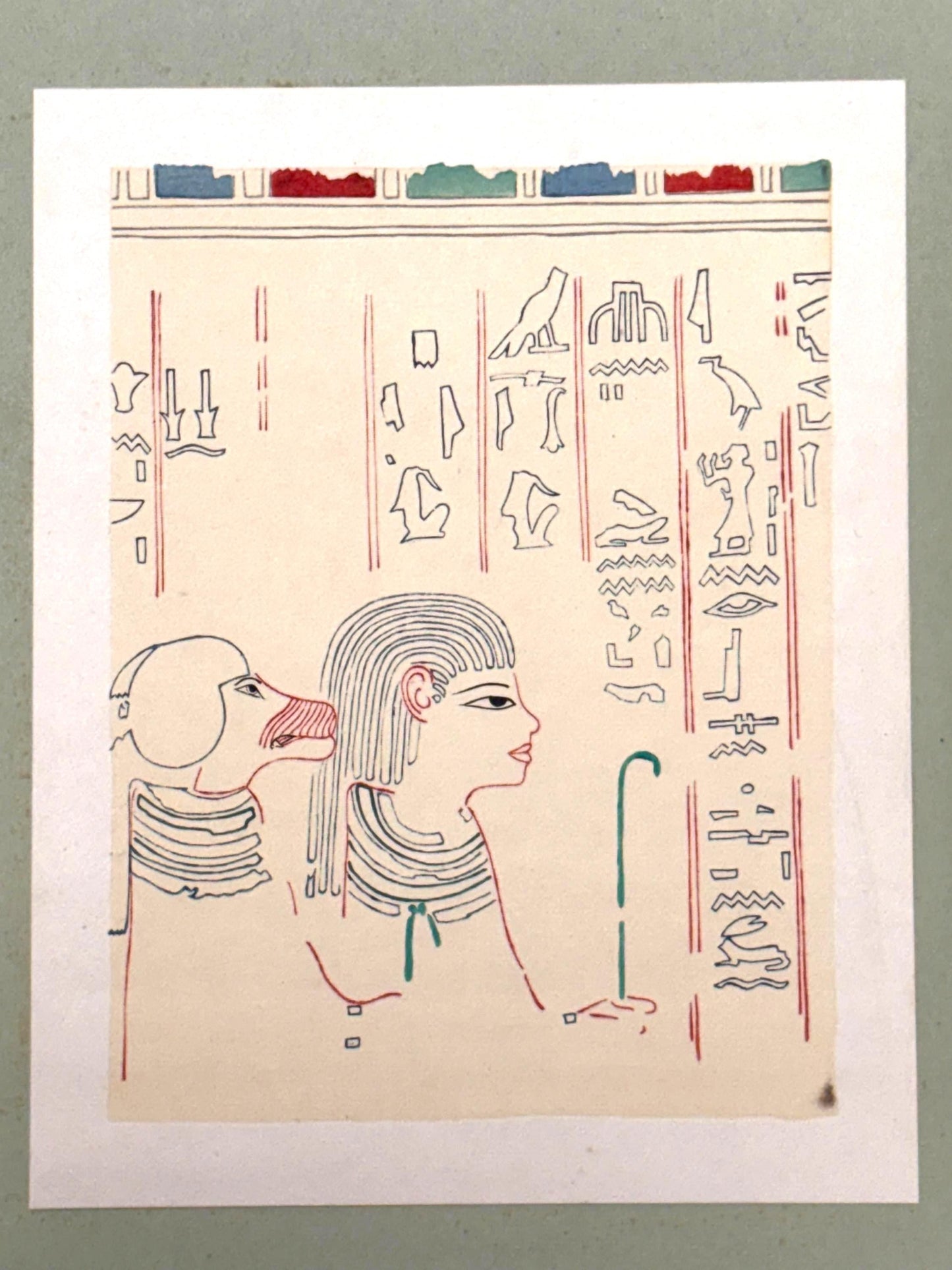 Japanese antique woodblock print, Design, 1929, Modern Egyptian style 2