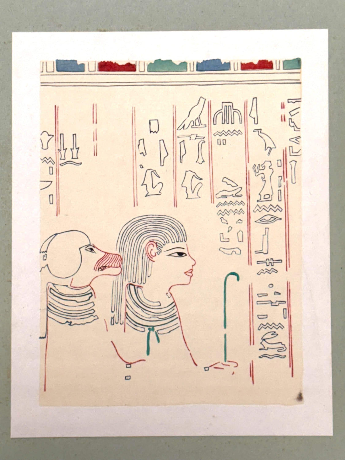 Japanese antique woodblock print, Design, 1929, Modern Egyptian style 2