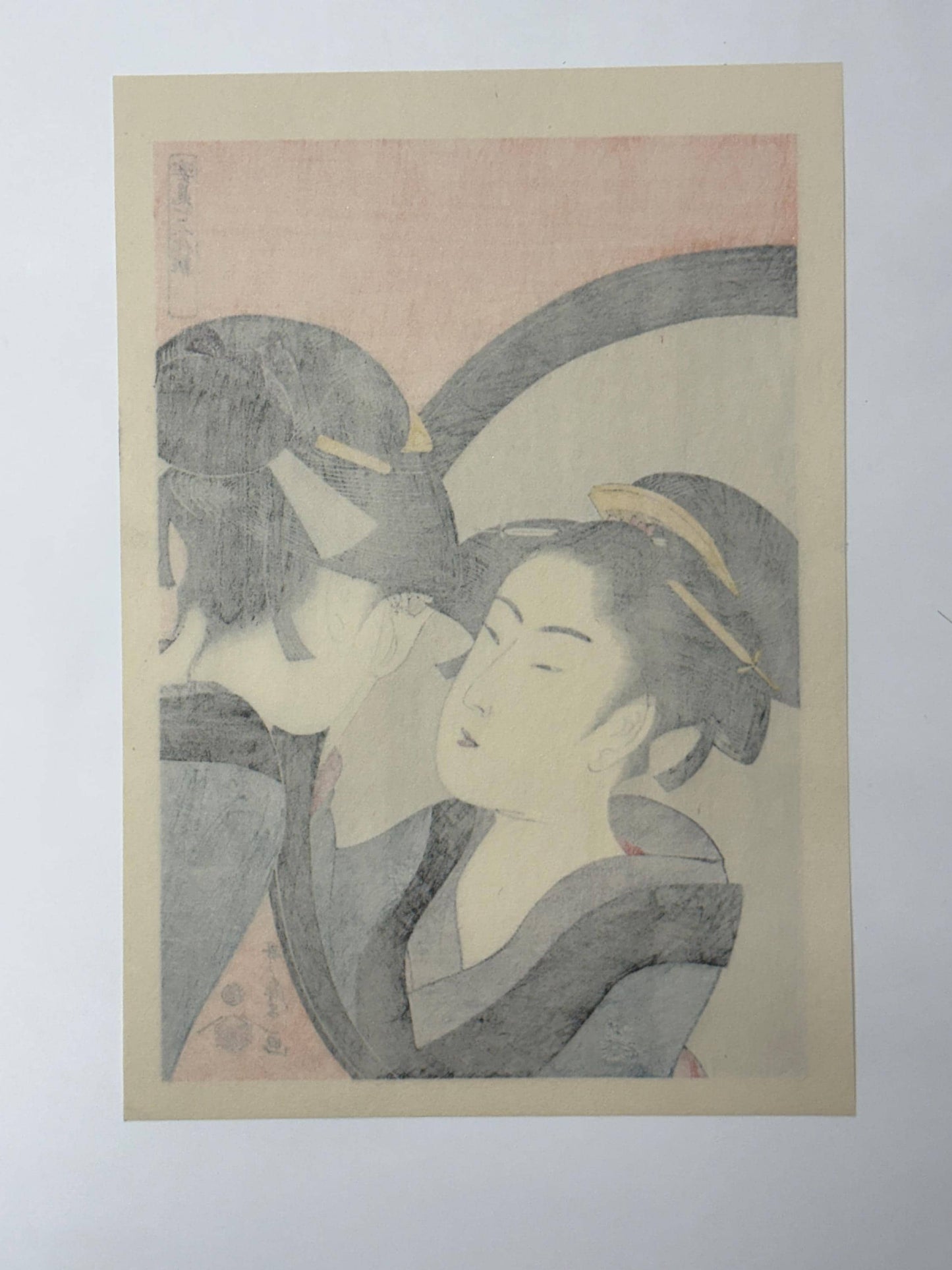 Utamaro, "Okita in the Mirror"