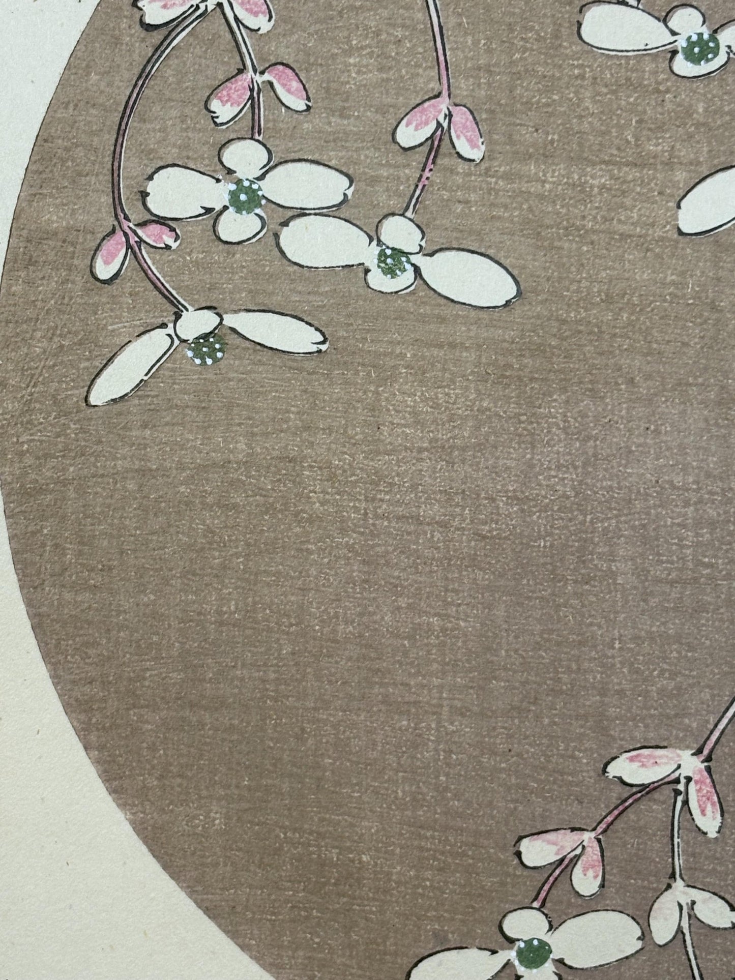 1908, Japanese antique woodblock print, Ito Jakuchu, "hardy begonia, from Jakuchu gafu"