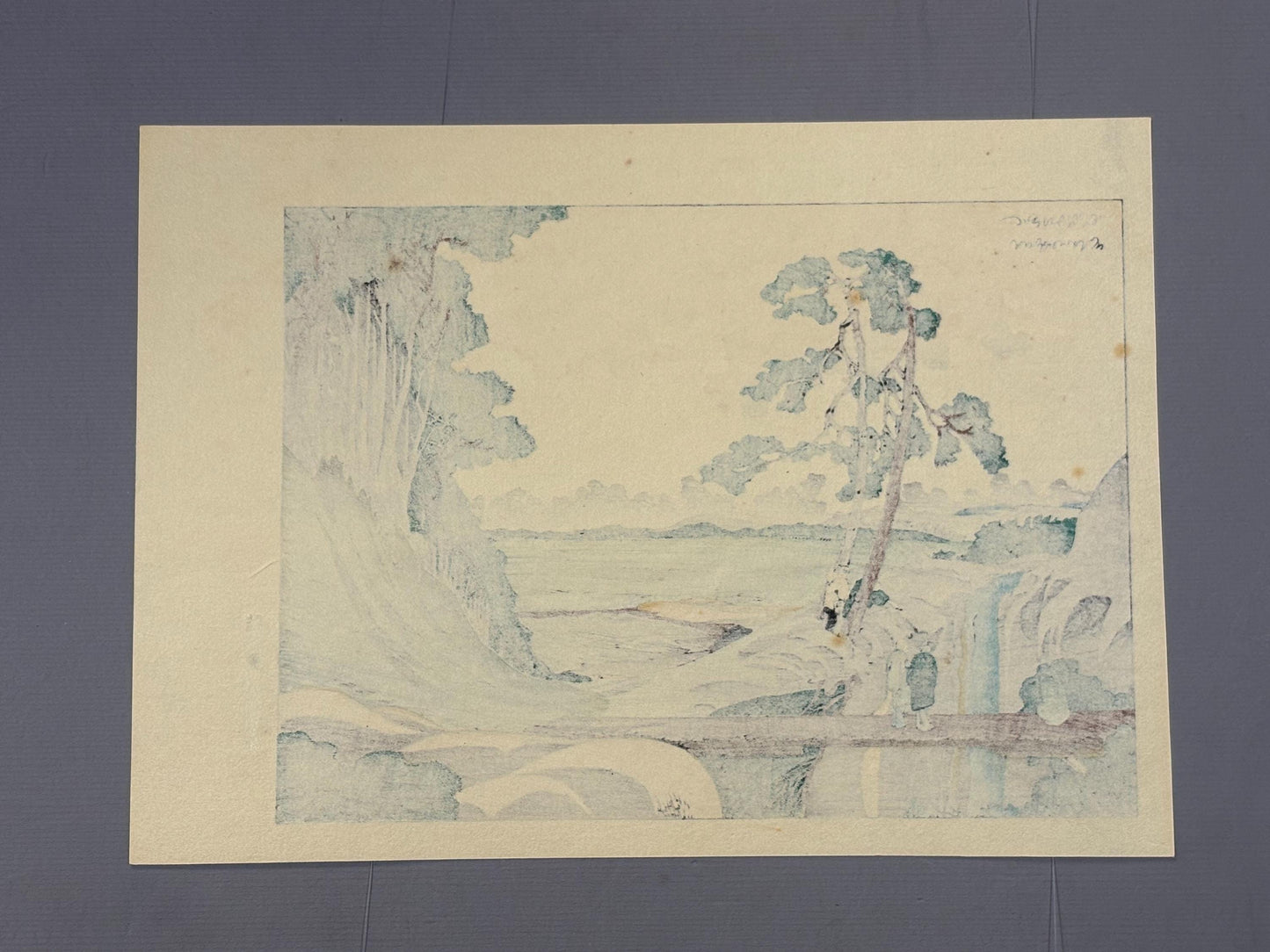 Japanese Ukiyo-e Woodblock print,Hokusai, "Yotuya Zyuniso"