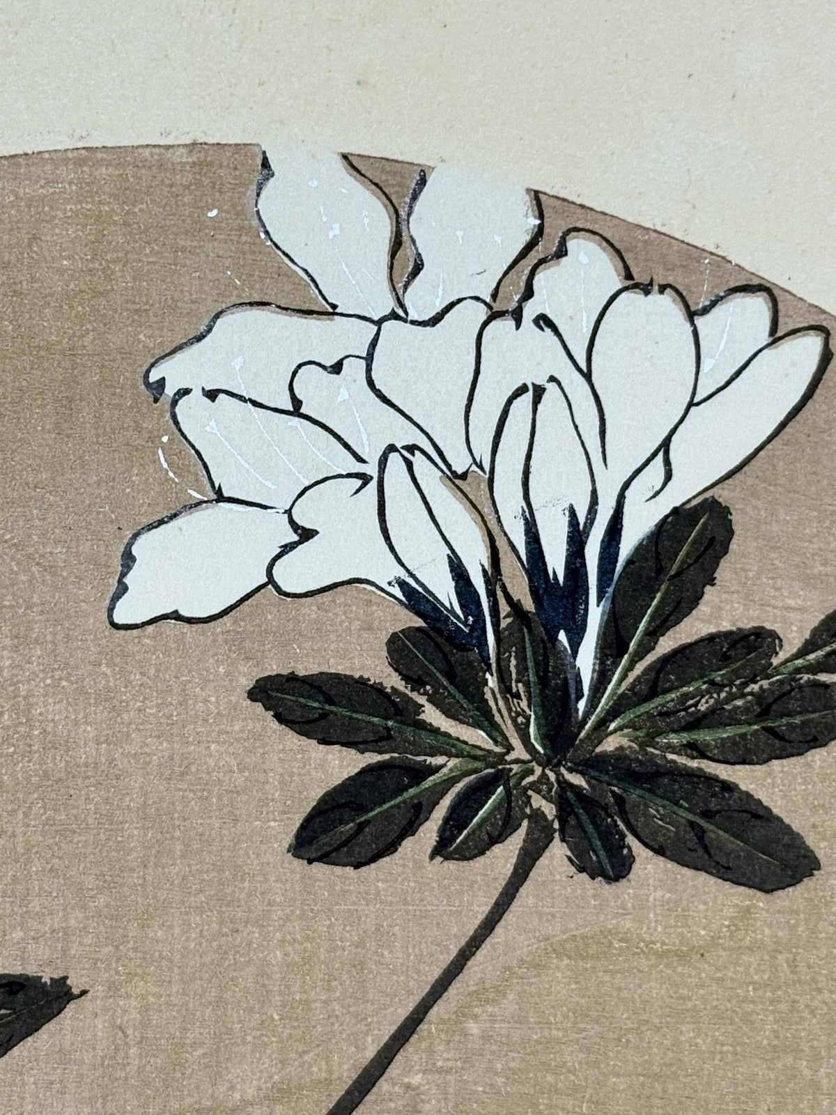1908, Japanese antique woodblock print, Ito Jakuchu, "Azalea, from Jakuchu gafu"