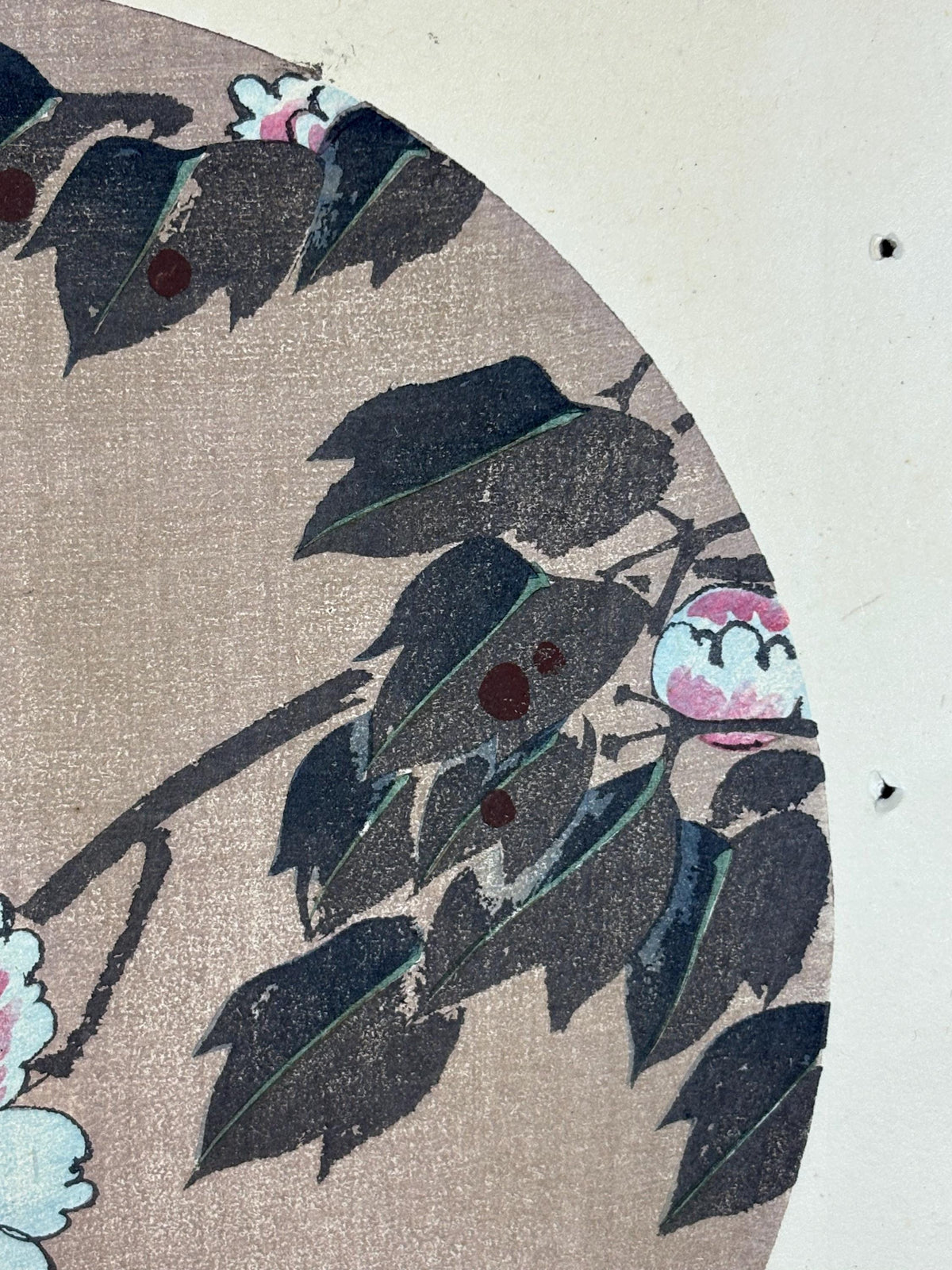 1908, Japanese antique woodblock print, Ito Jakuchu, "peony, from Jakuchu gafu"