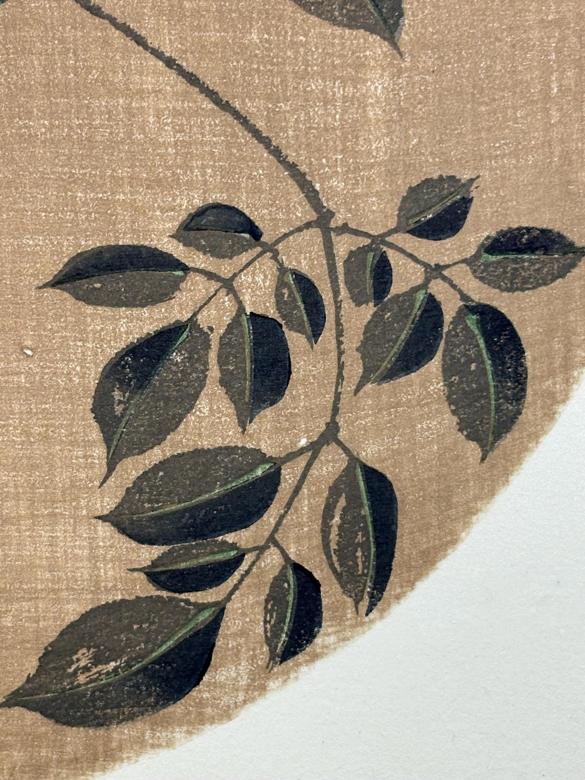 1908, Japanese antique woodblock print, Ito Jakuchu, "Heavenly Bamboo, from Jakuchu gafu"