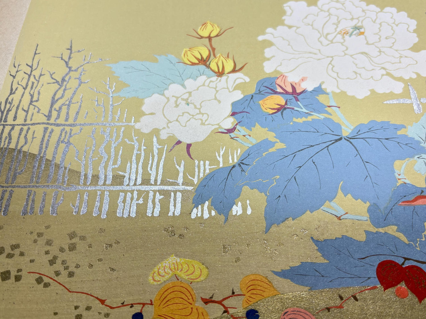 Japanese antique woodblock print, 1936, Arashino Shusui, Kano, The essential pictures of Kano School.