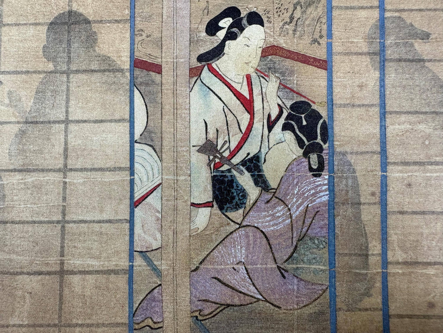 Ukiyoe-ha-gashu, 1906, Japanese antique woodblock print, Miyagawa Masayuki, "男女遊興図"