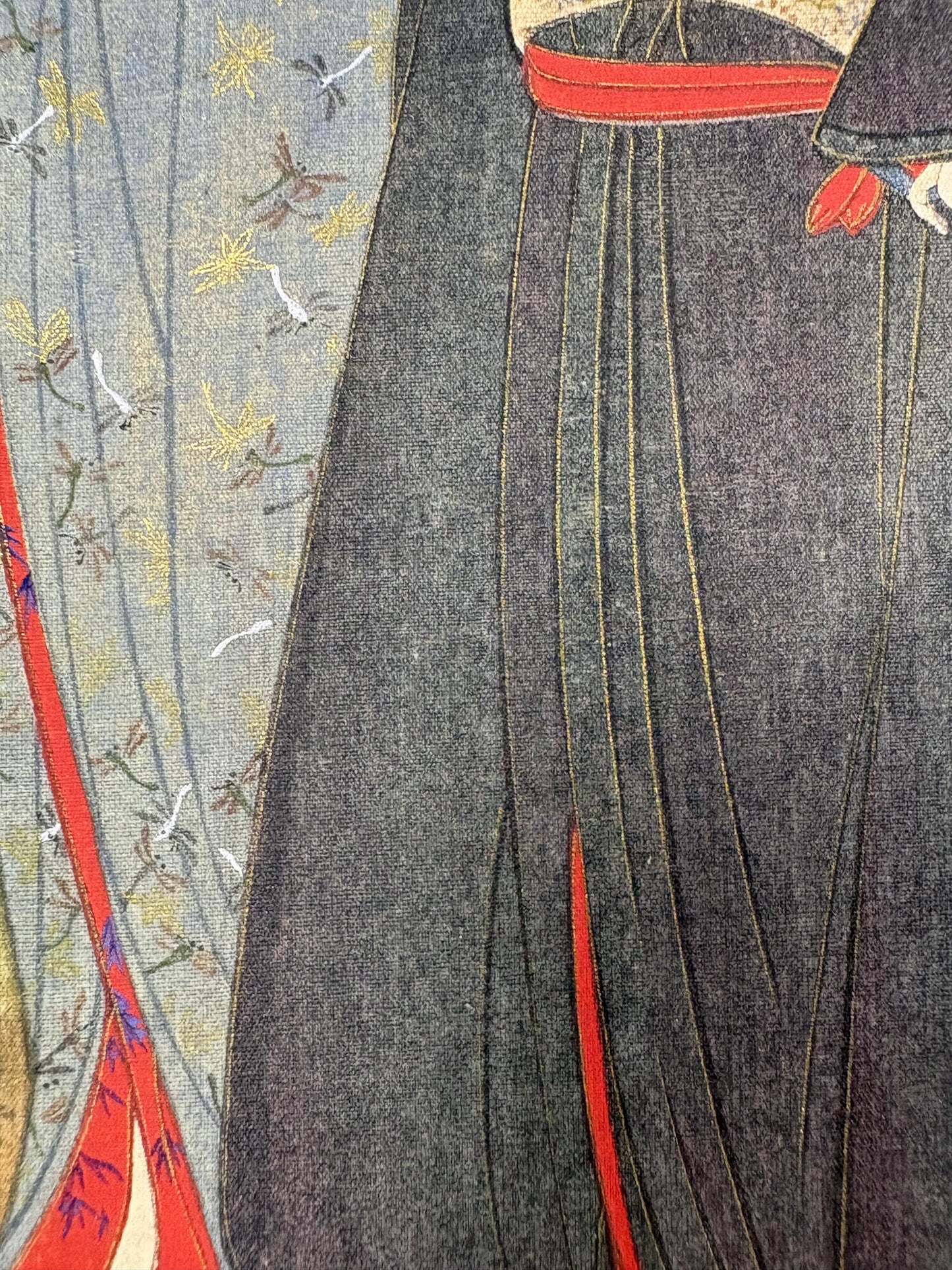 Ukiyoe-ha-gashu, 1906, Japanese antique woodblock print, Katsukawa Shunsho, "舞妓漫歩図"