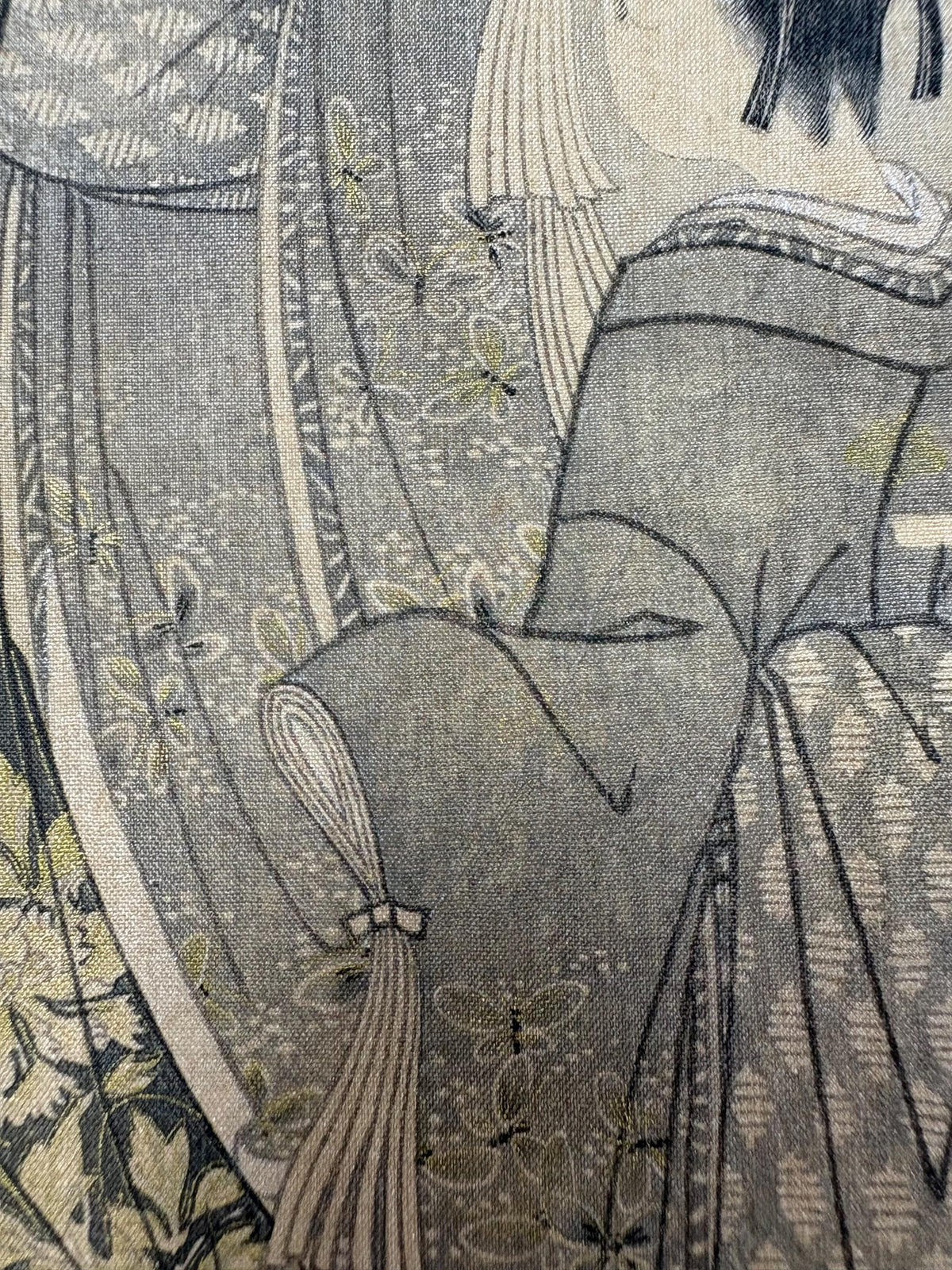 Ukiyoe-ha-gashu, 1906, Japanese antique woodblock print, Katsukawa Shunsho, "花下美人図"