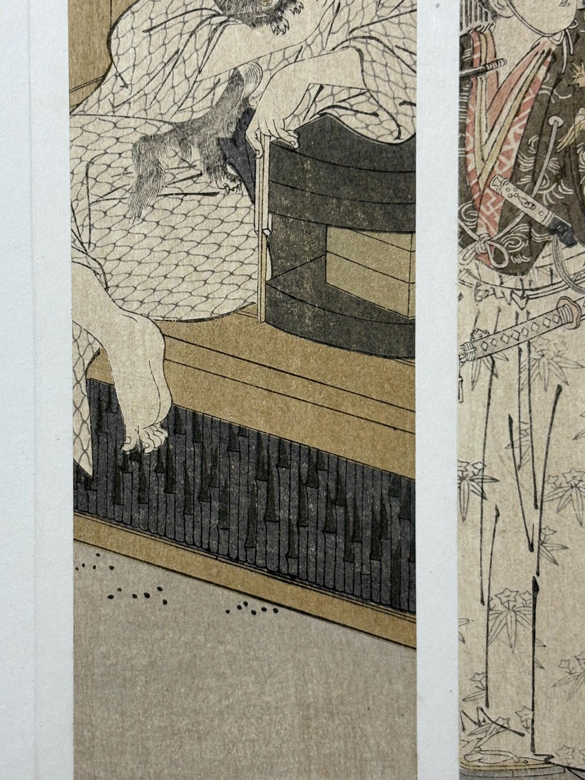 1906, Japanese antique woodblock print, Katsukawa Shuncho, from Ukiyoe-ha-gashu.