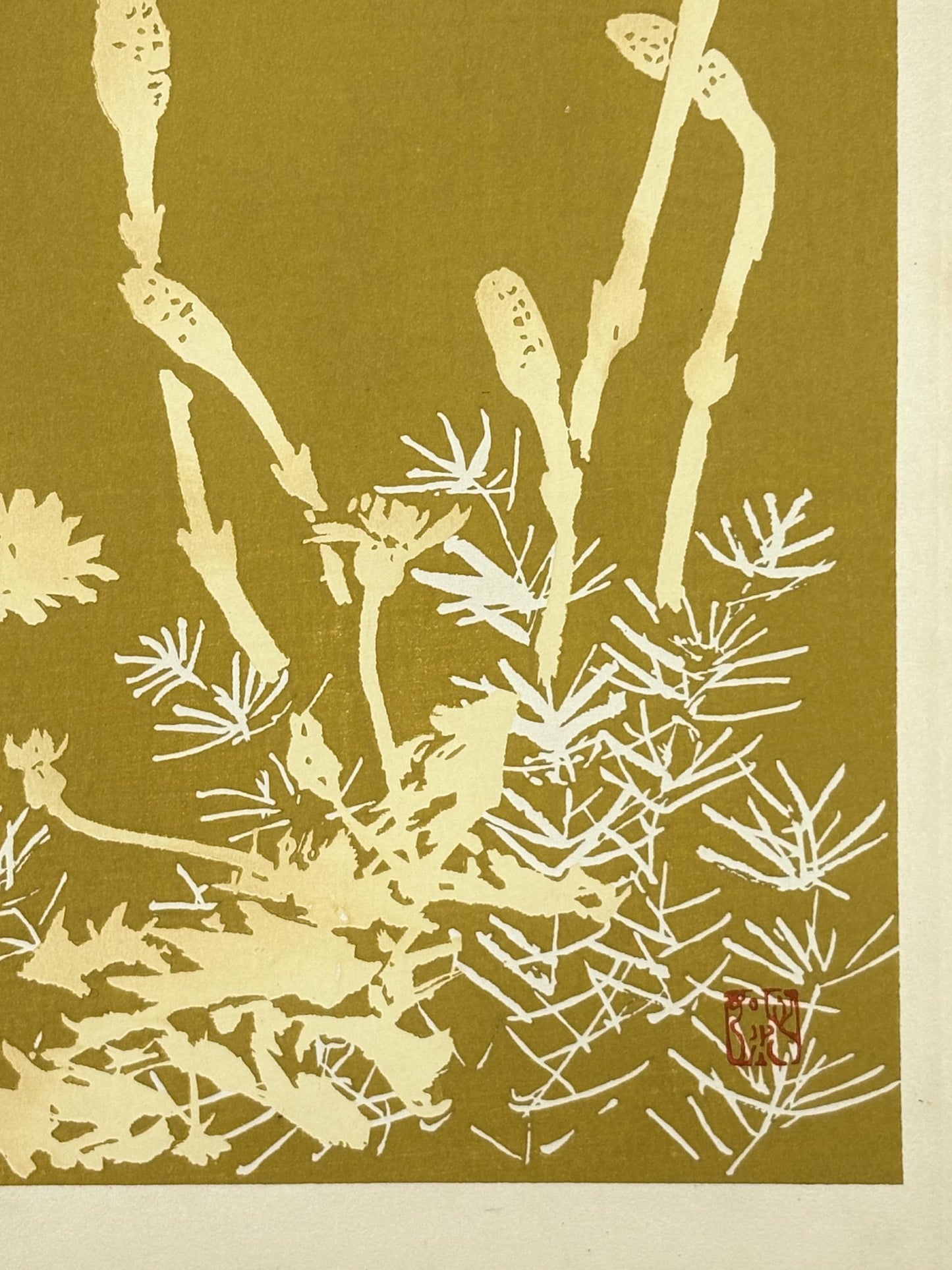 Japanese original woodblock print, 1934, Kyobashi Masuichi, "Tansai-Gafu".