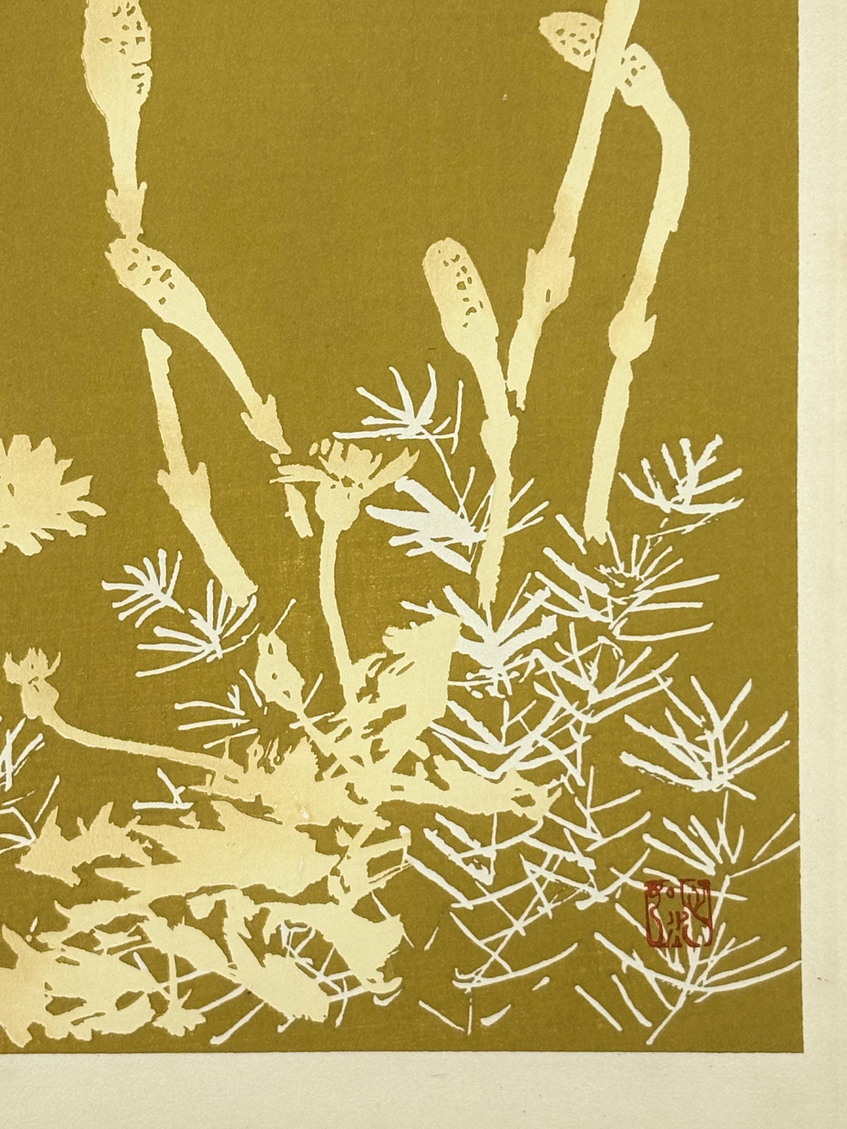 Japanese original woodblock print, 1934, Kyobashi Masuichi, "Tansai-Gafu".