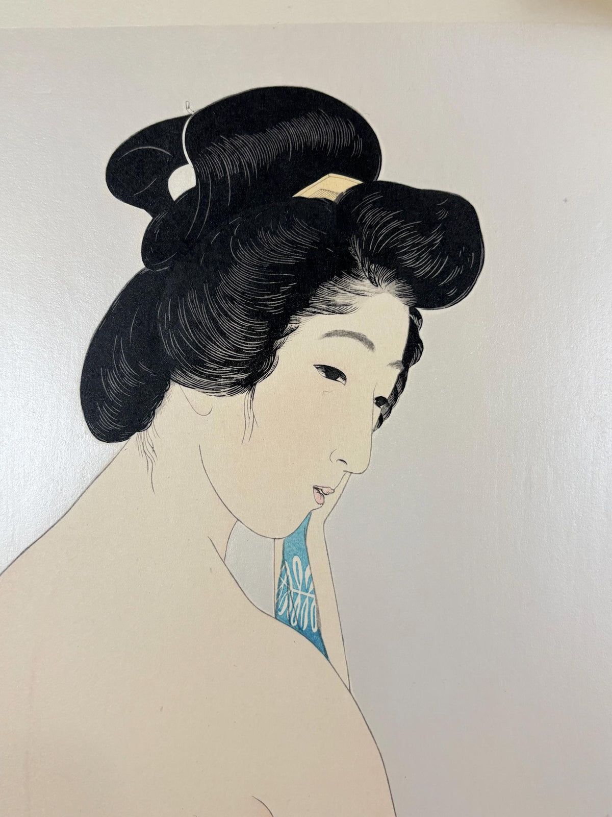 Japanese Ukiyoe, Shin-Hanga, Woodblock print, Hashiguchi Goyo, "After the Bath"