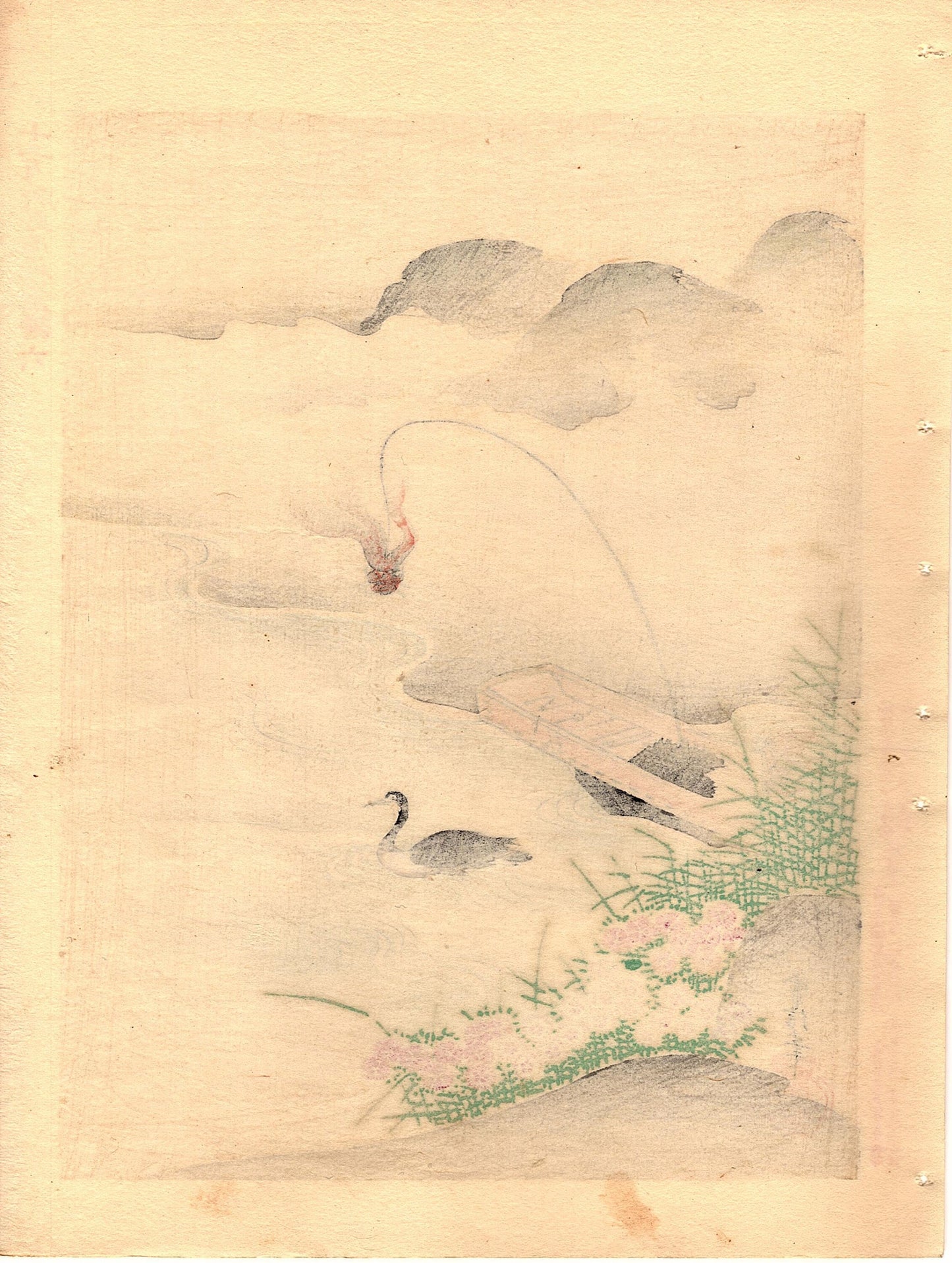 1896, Japanese antique woodblock print, Kano Tsunenobu. 3