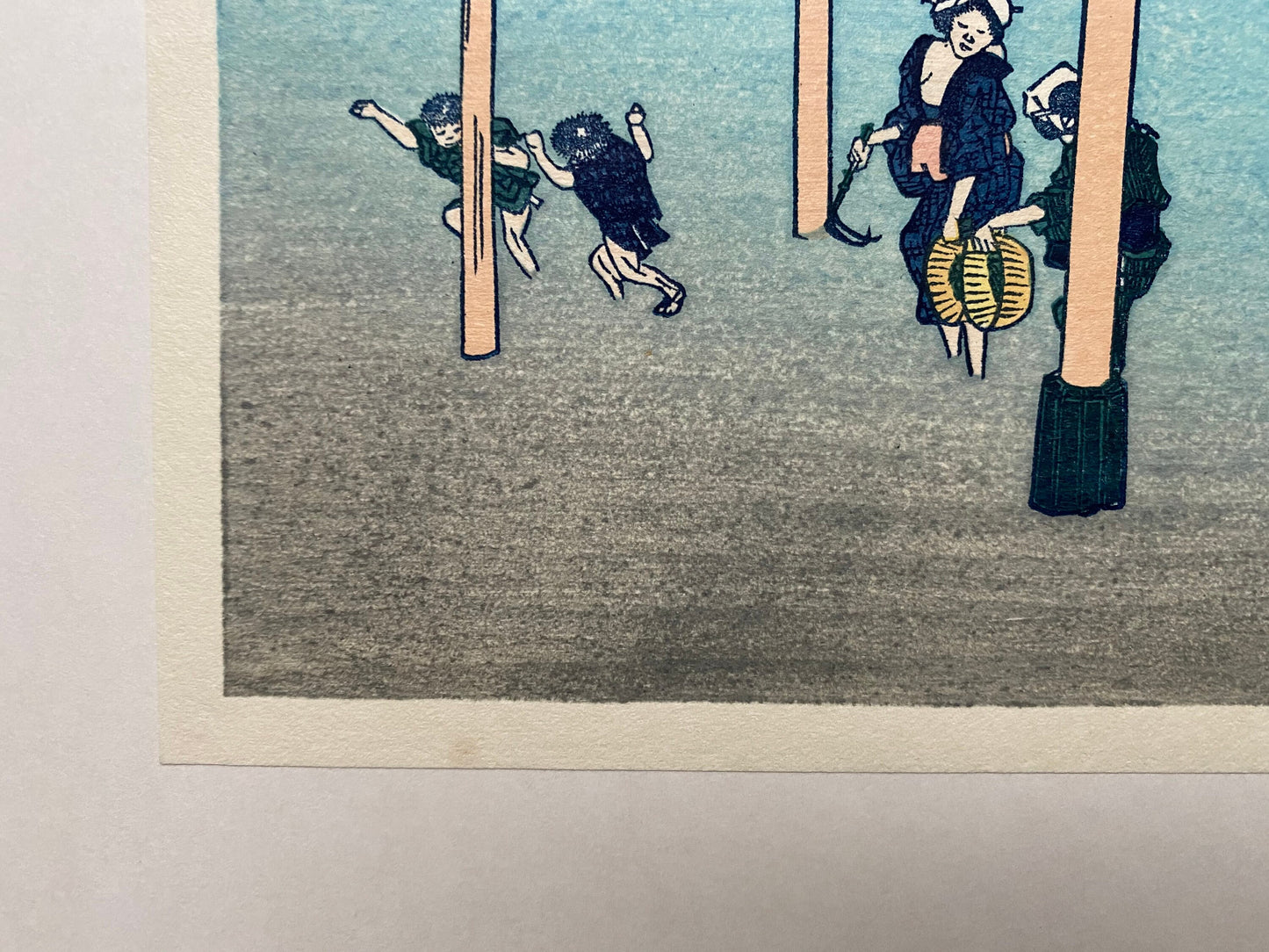 Japanese Ukiyo-e Woodblock print, Hokusai, "View from Nobuto"