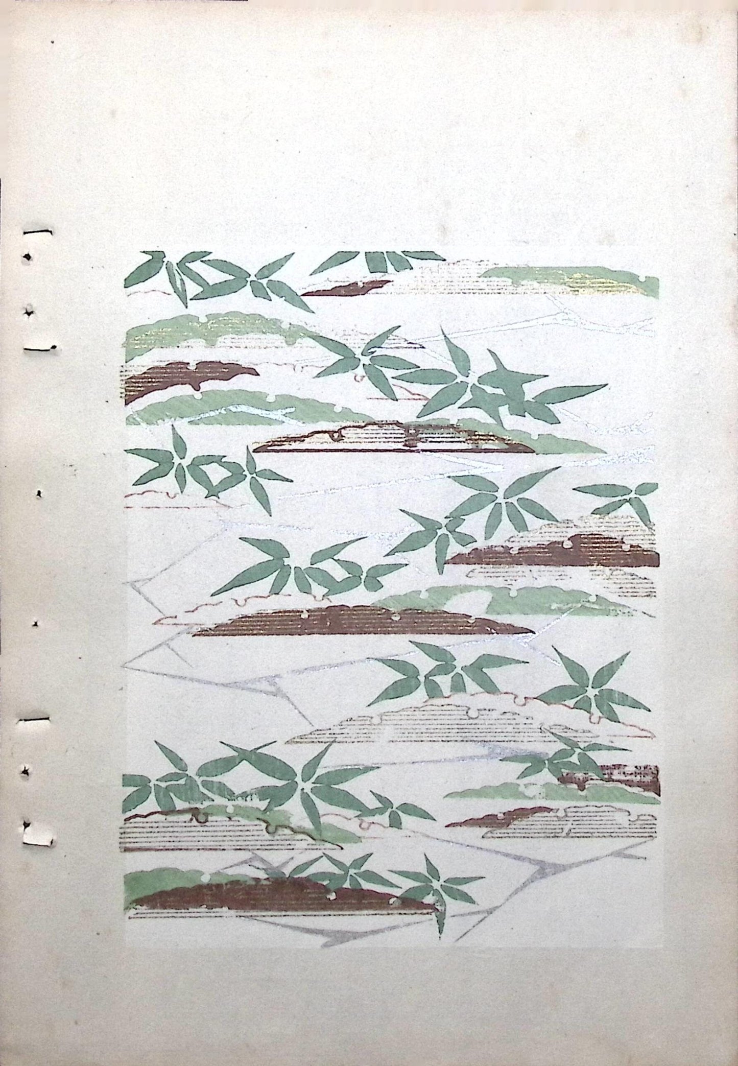 Around 1900, Bijutsukai 8, Antique Japanese print, Kimono Design.