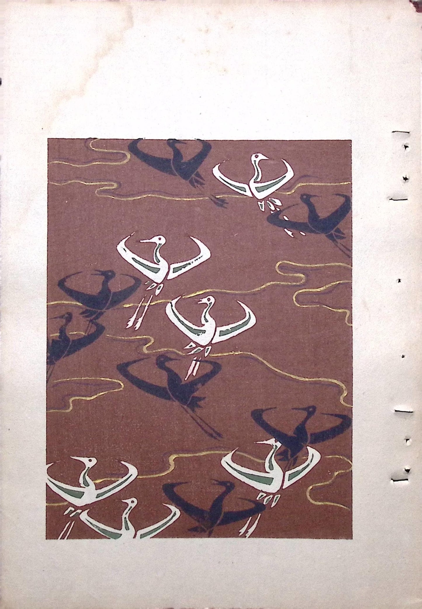 Around 1900, Bijutsukai 8, Antique Japanese print, Kimono Design.