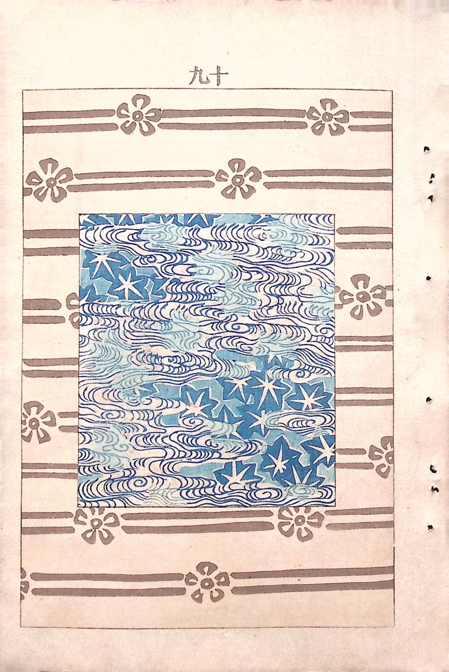 Around 1900, Bijutsukai 6, Antique Japanese print, Kimono Design.