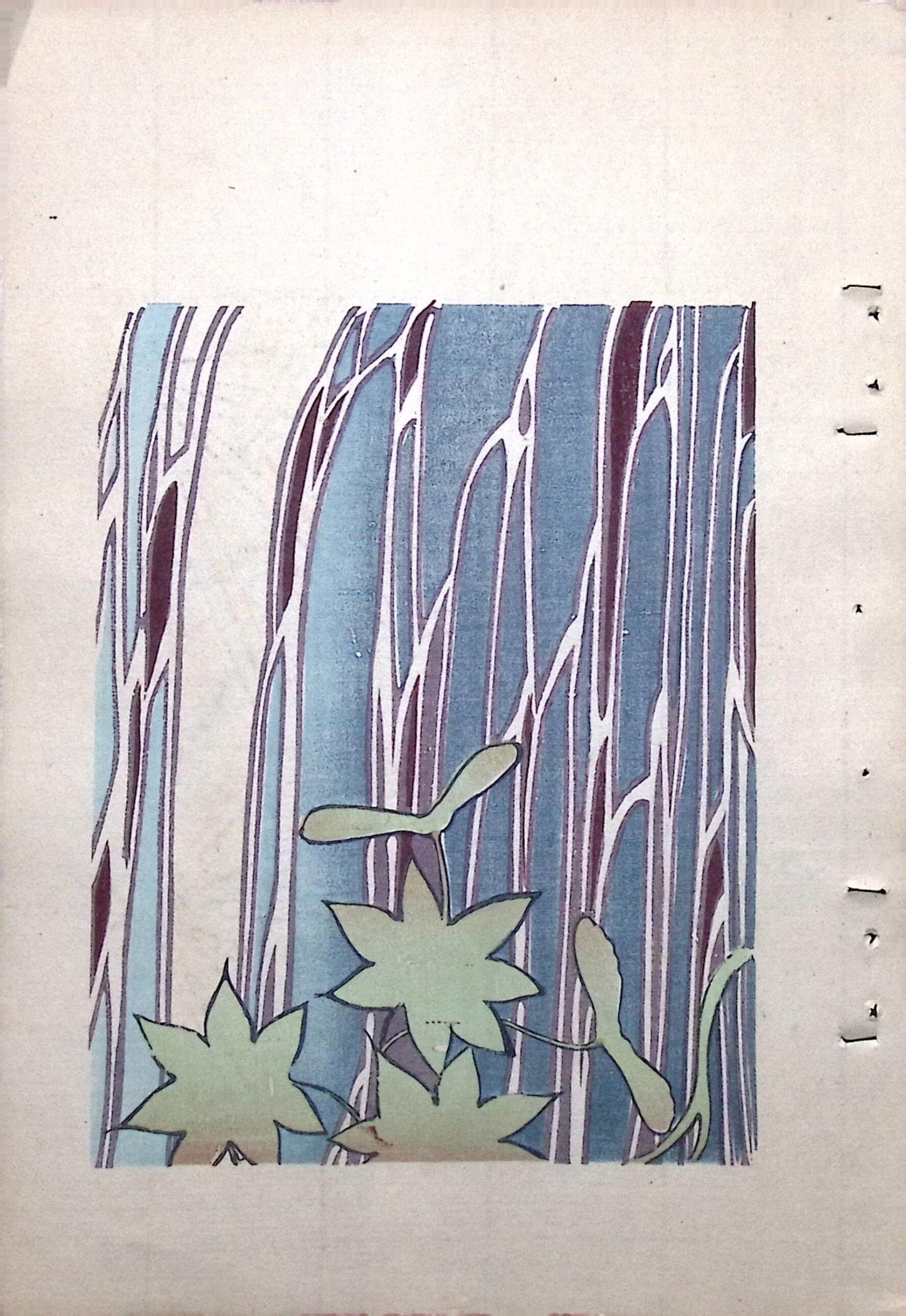 Around 1900, Bijutsukai 8, Antique Japanese print, Kimono Design.