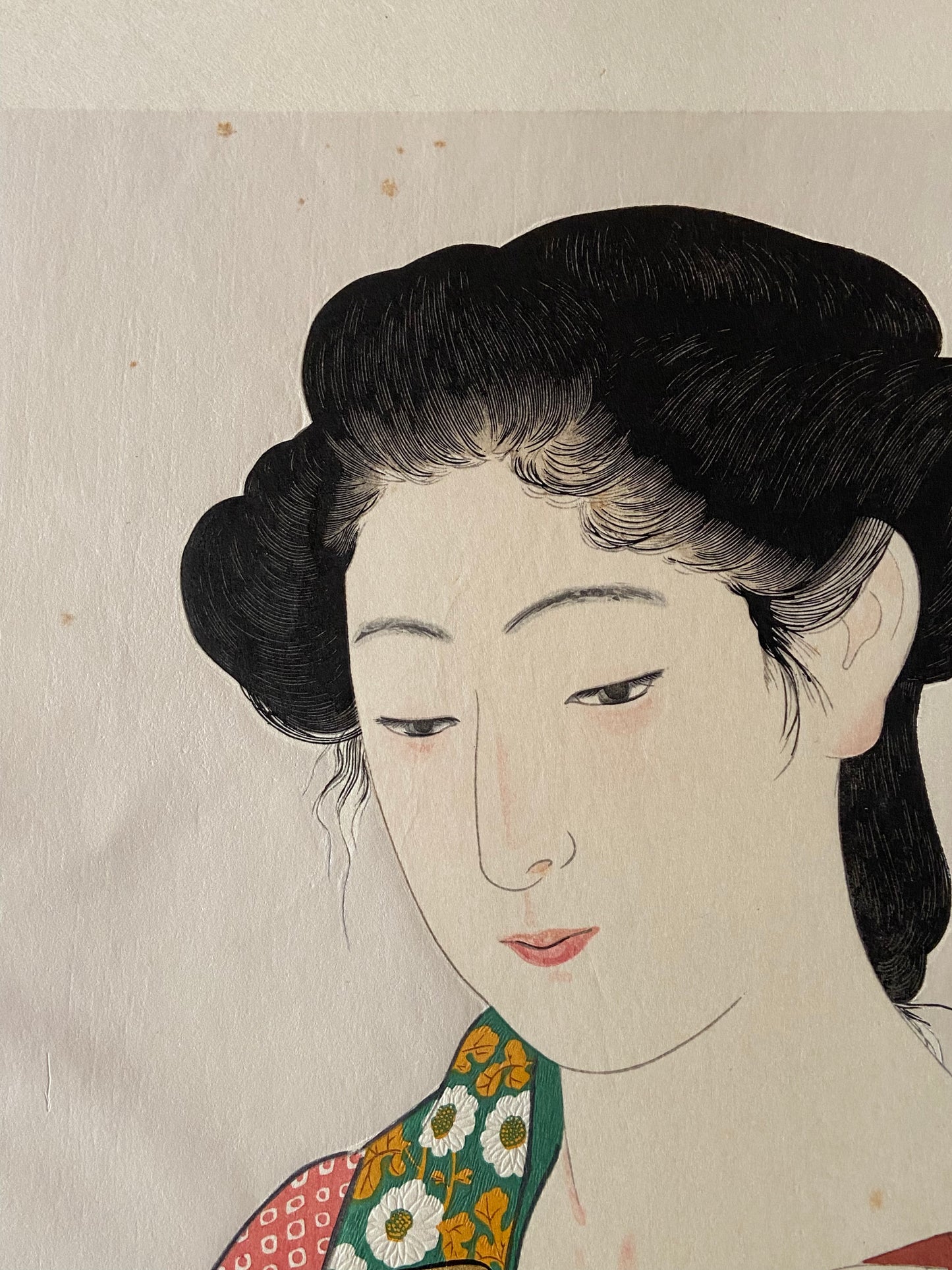 Hashiguchi Goyo, "Woman Applying Makeup- Kesho no Onna"