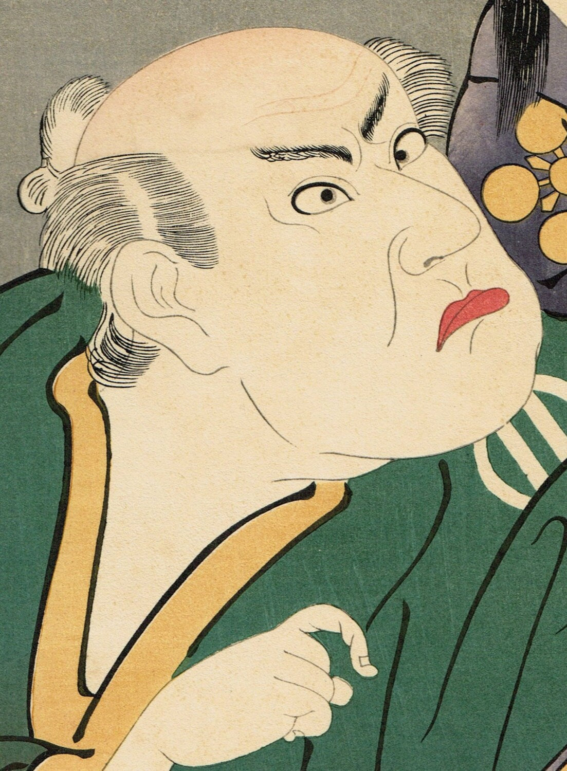 Japanese Ukiyoe, Woodblock print,  Toyokuni, "Kataoka Nizaemon VII and Bandö Hikosaburö III"