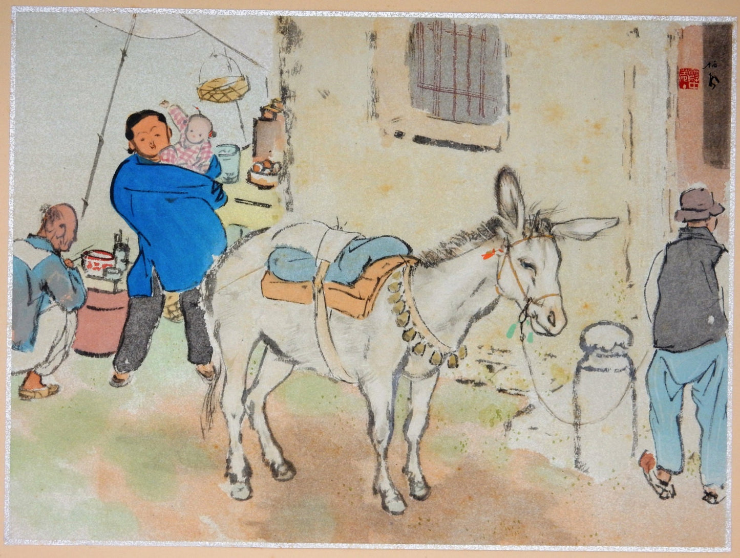 1936, Japanese antique print, Takeuchi Seihō, "Suzhou"