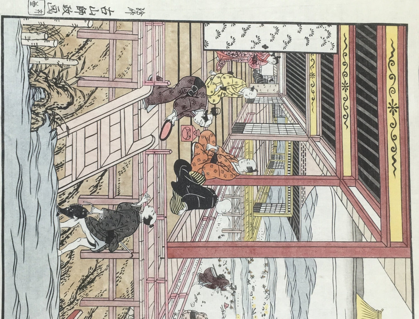 Japanese Ukiyo-e Woodblock print, Furuyama Moromasa,