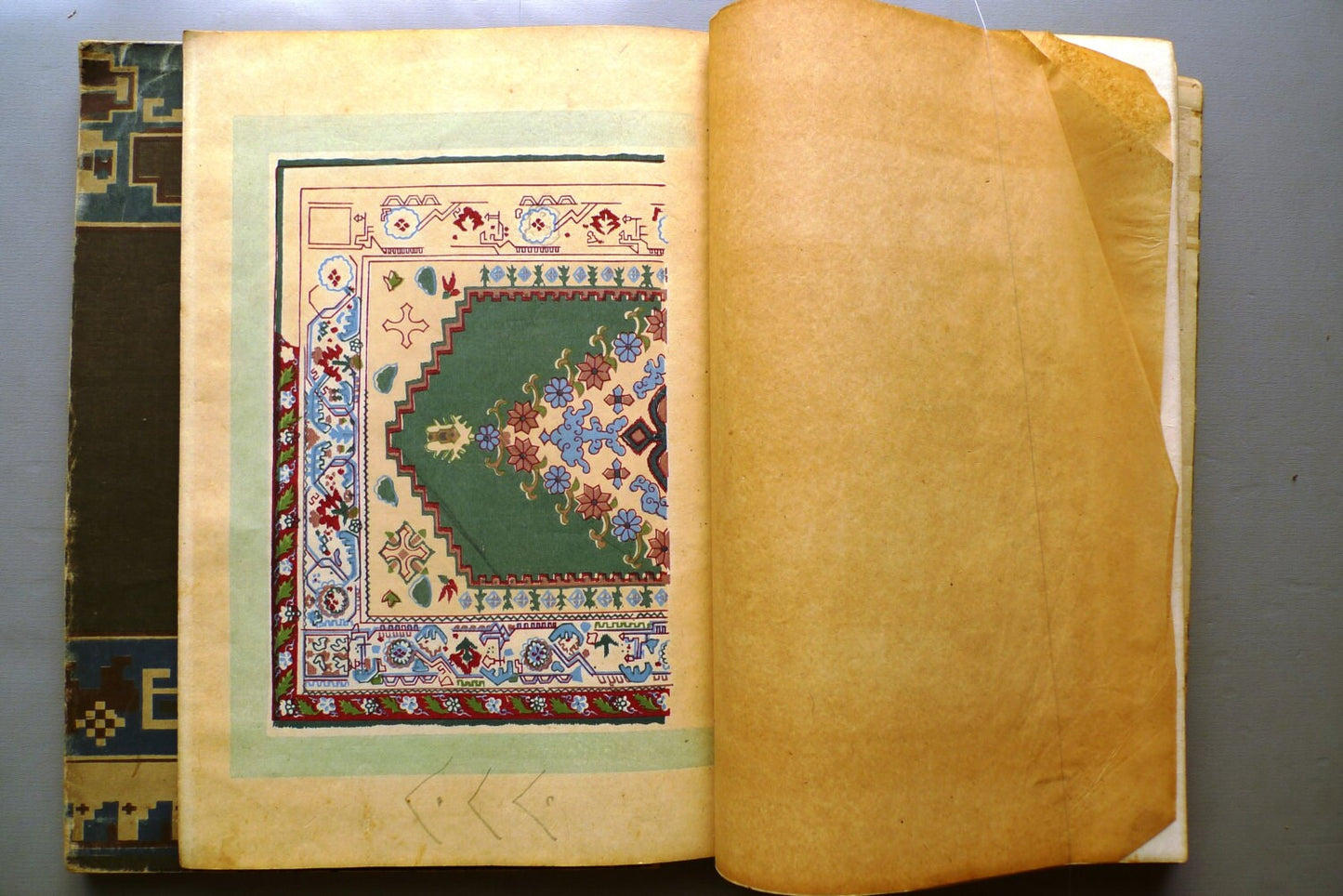 1903, Japanese woodcut design book, Goto Ryuko, "Sekai Sarasa"