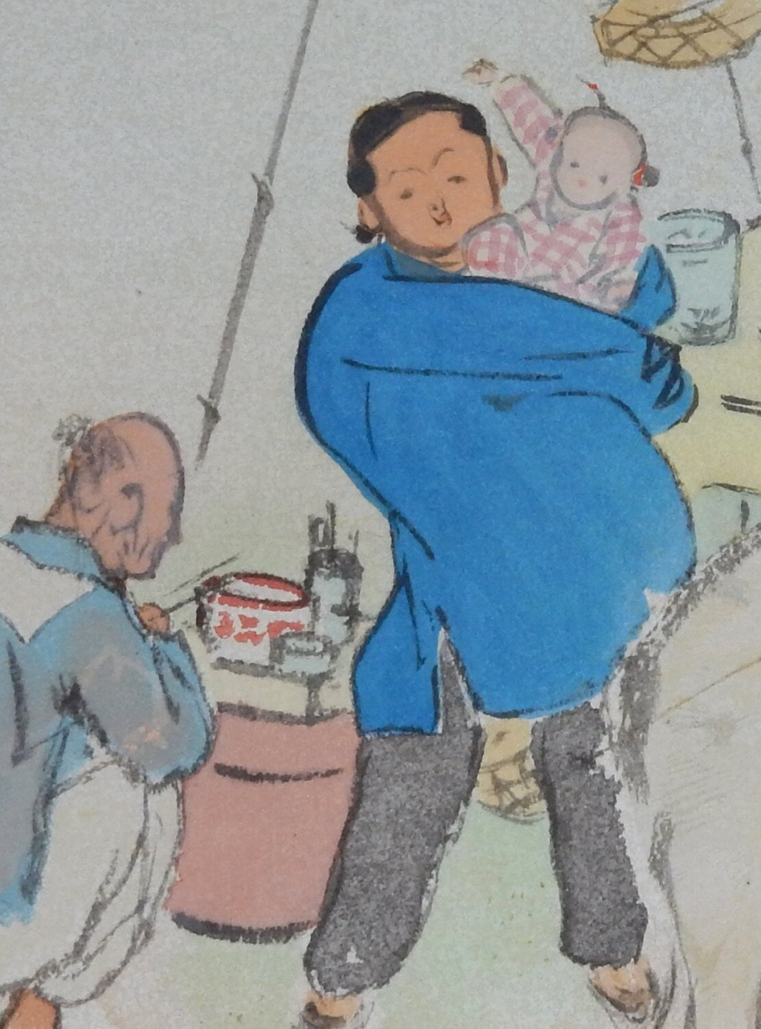 1936, Japanese antique print, Takeuchi Seihō, "Suzhou"