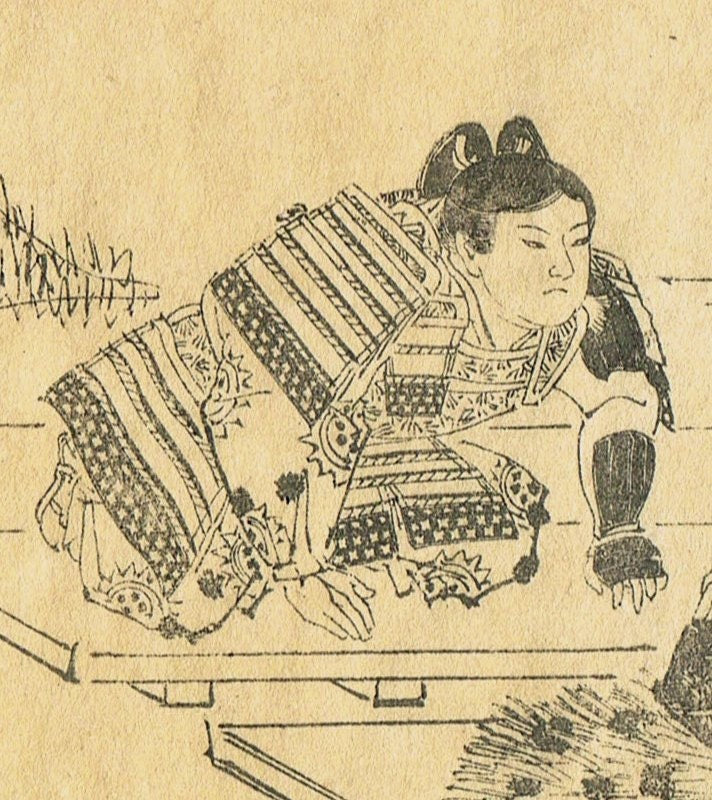 Japanese woodblock print, 1891, Matsumoto Fuko, "Sakurai"