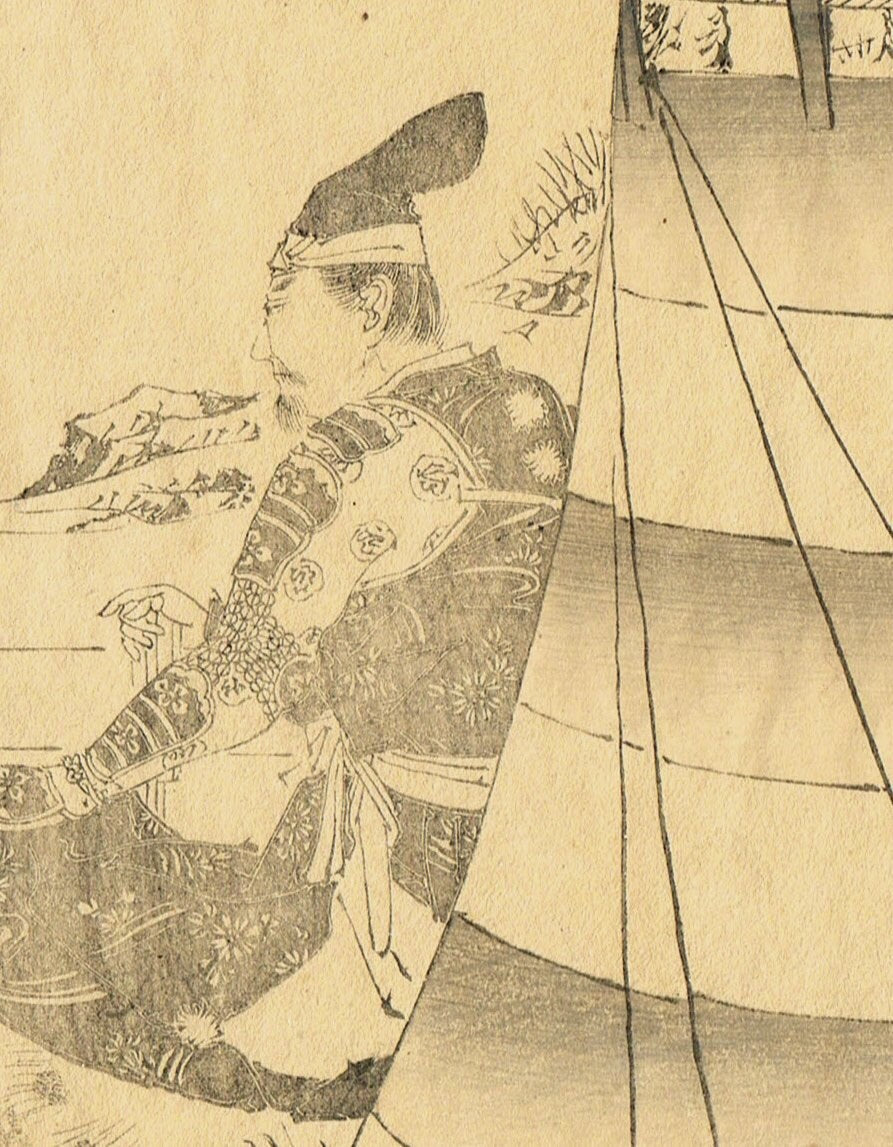Japanese woodblock print, 1891, Matsumoto Fuko, "Sakurai"